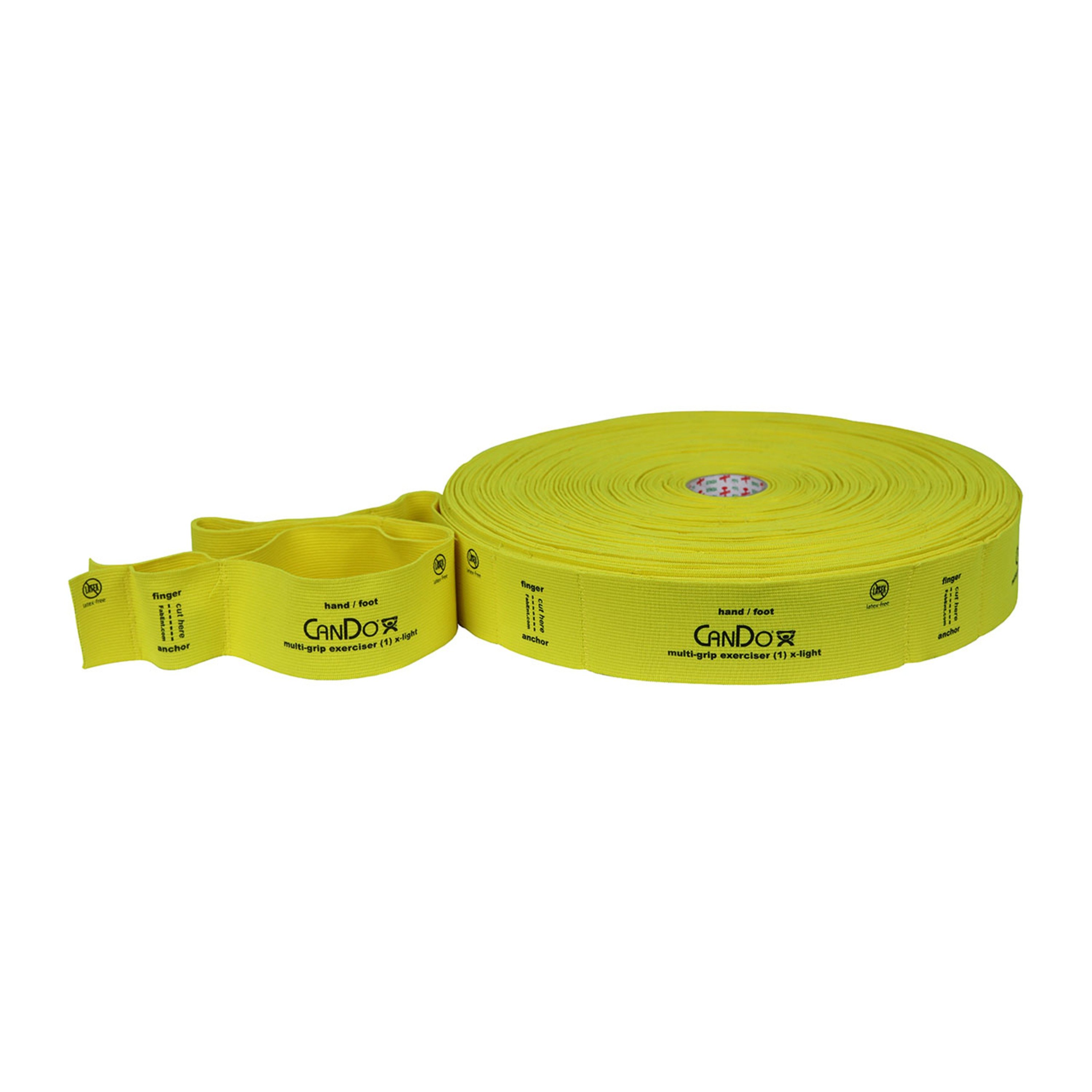 CanDo® MGE® Multi-Grip™ Exerciser, 30 Yard L - X-Light Resistance, Yellow (Per Each)