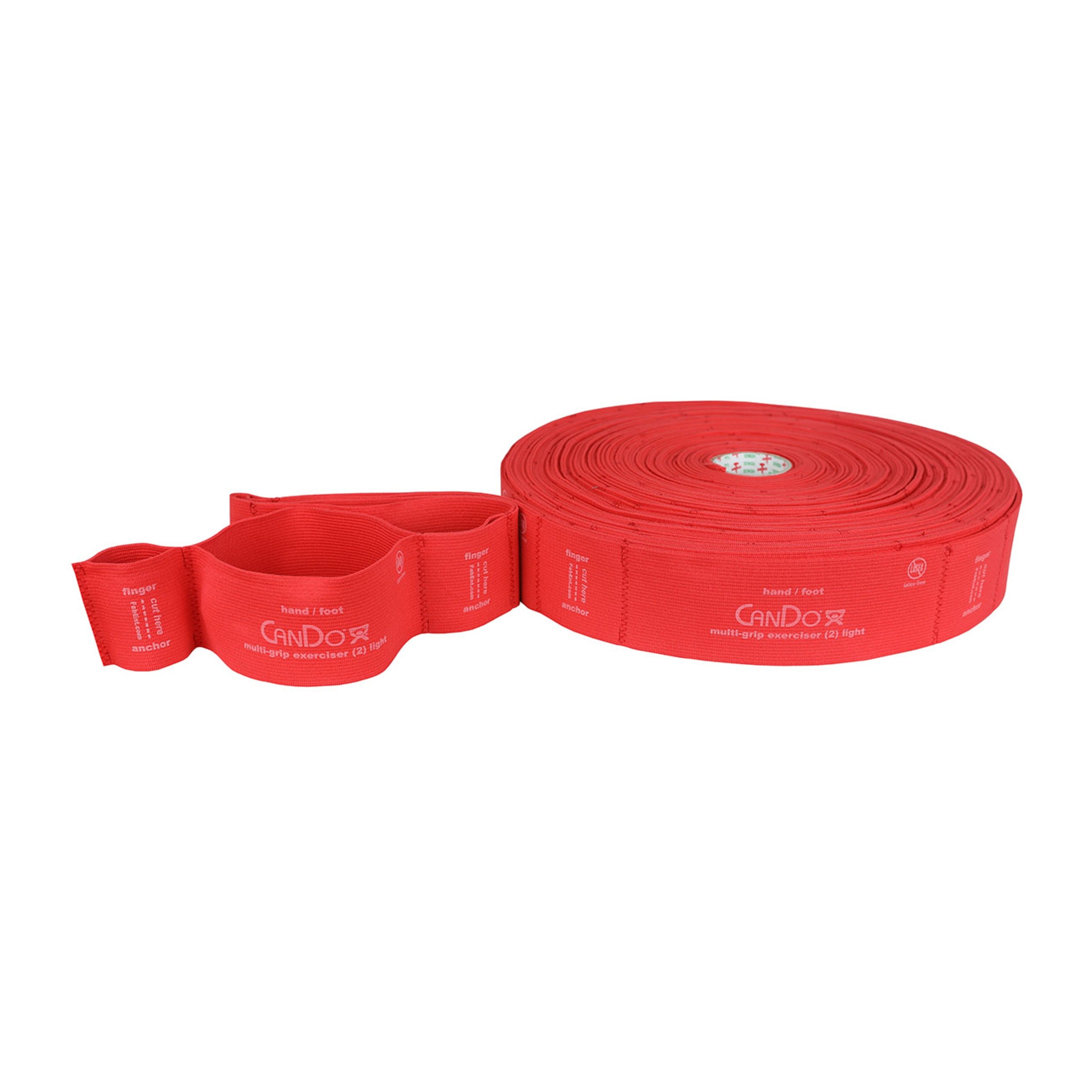 CanDo® MGE® Multi-Grip™ Exerciser, 30 Yard L - Light Resistance, Red (Per Each)
