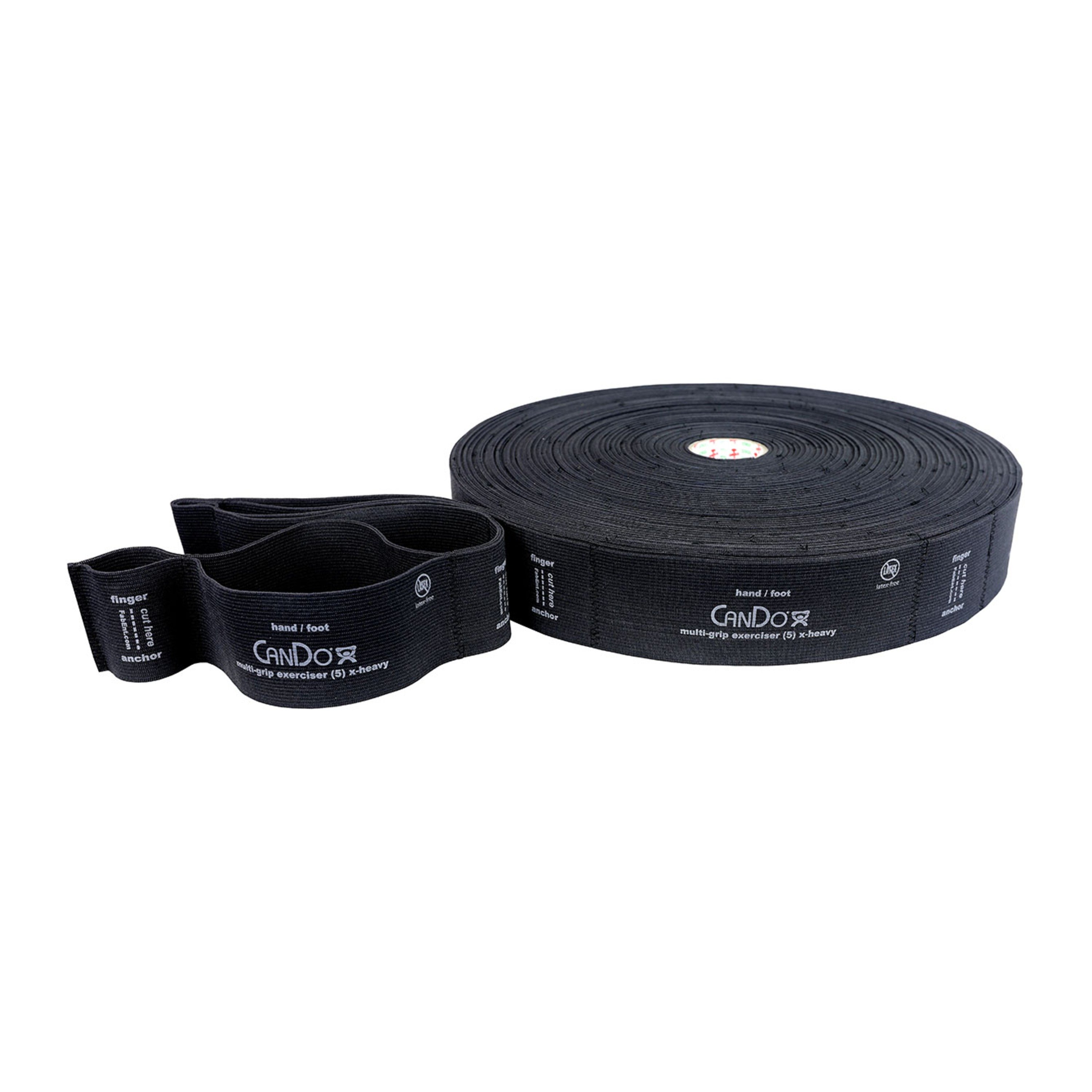 CanDo® MGE® Multi-Grip™ Exerciser, 30 Yard L - X-Heavy Resistance, Black (Per Each)
