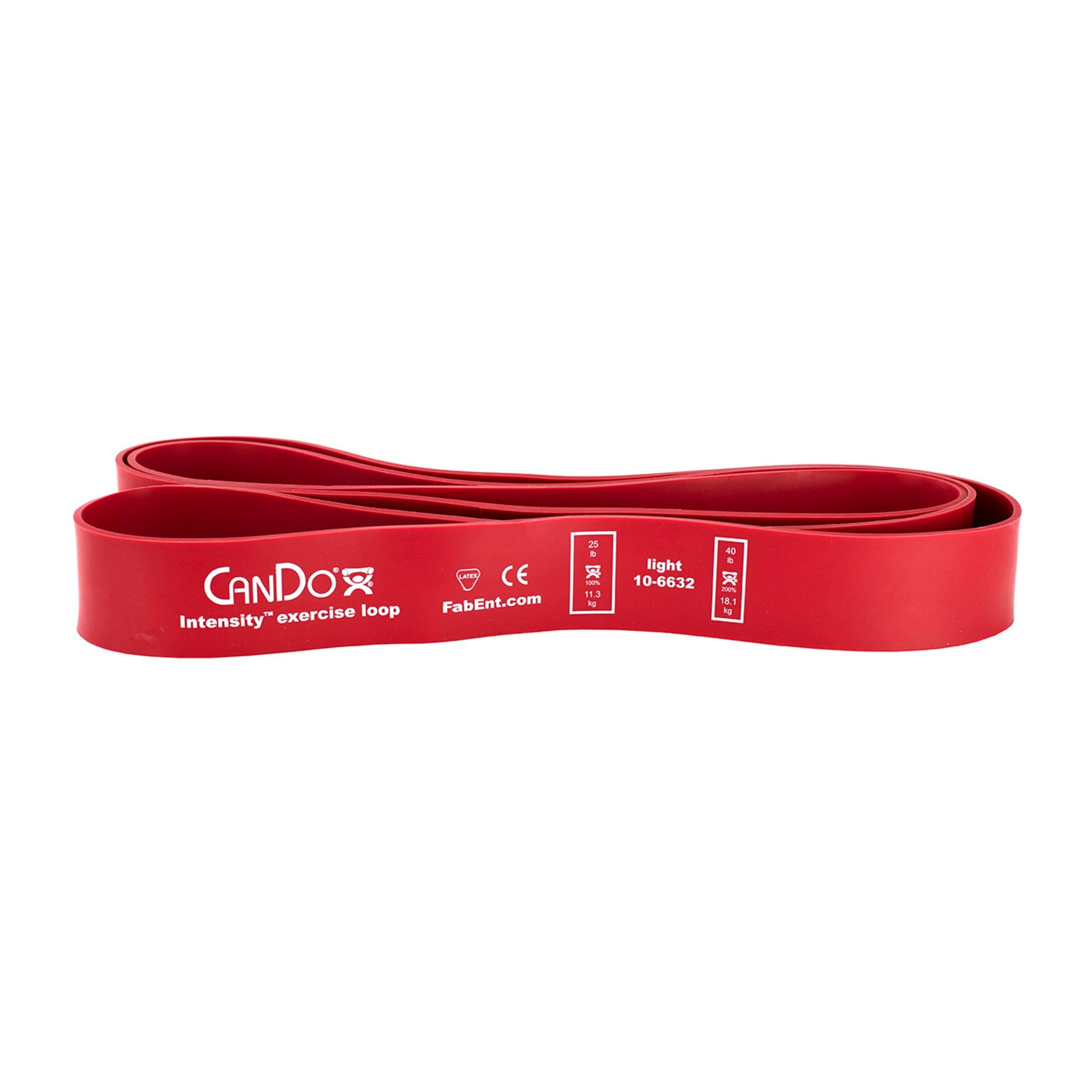 CanDo® Intensity™ Exercise Loop - Light Resistance, Red (Per Each)