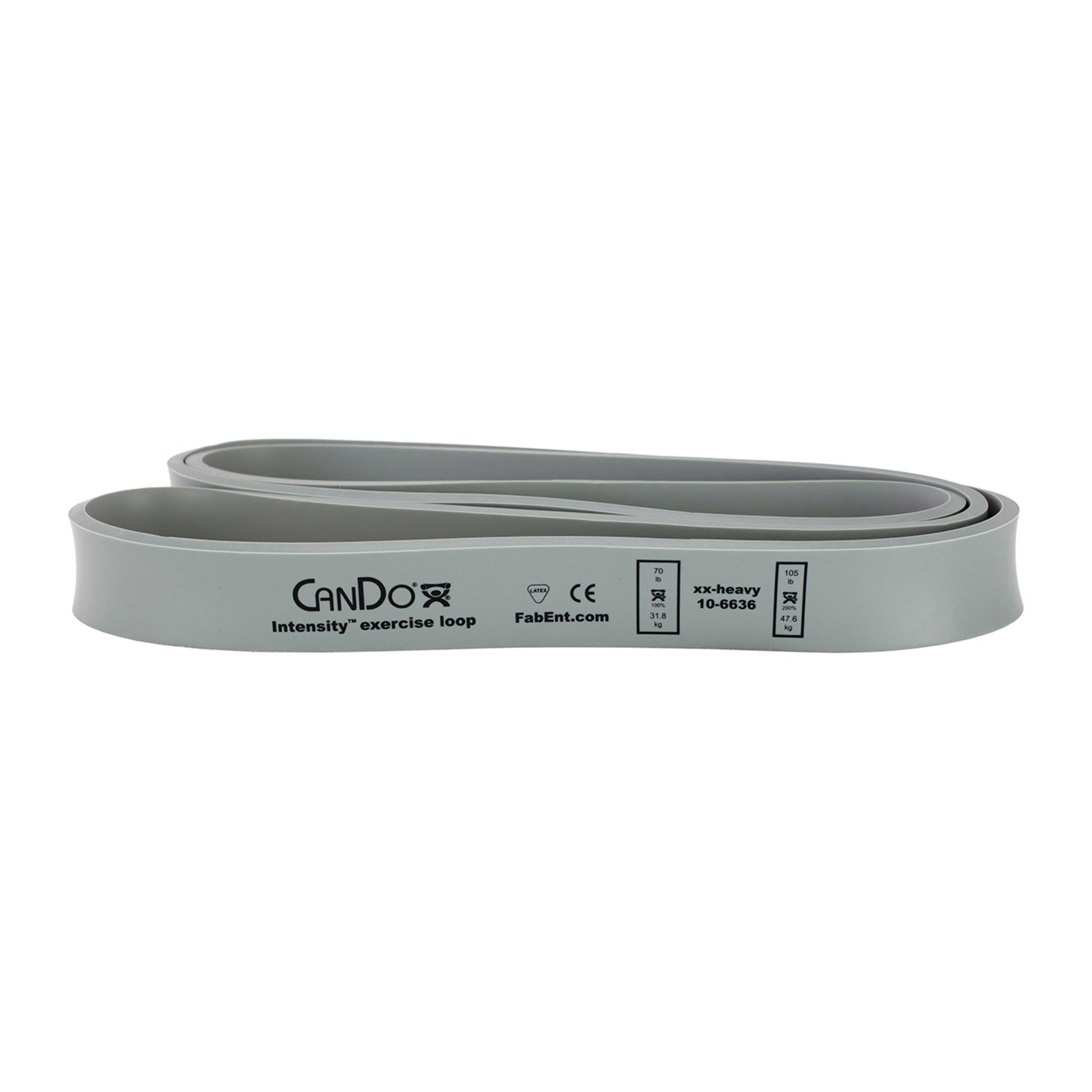 CanDo® Intensity™ Exercise Loop - XX-Heavy Resistance, Silver (Per Each)