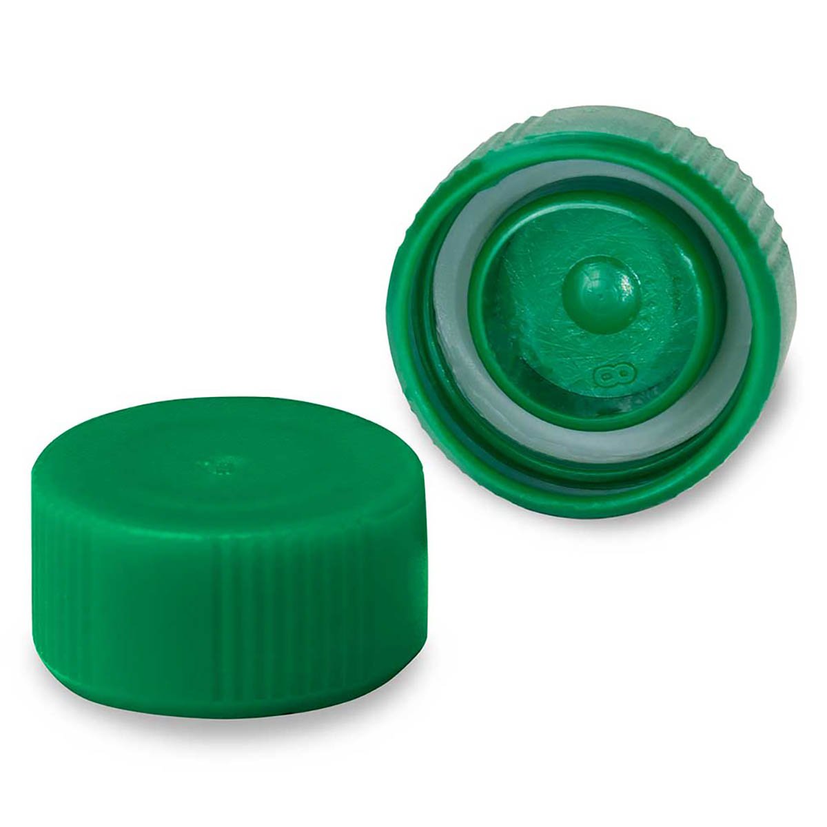 Screw Caps with O-Ring for Microtubes - Green