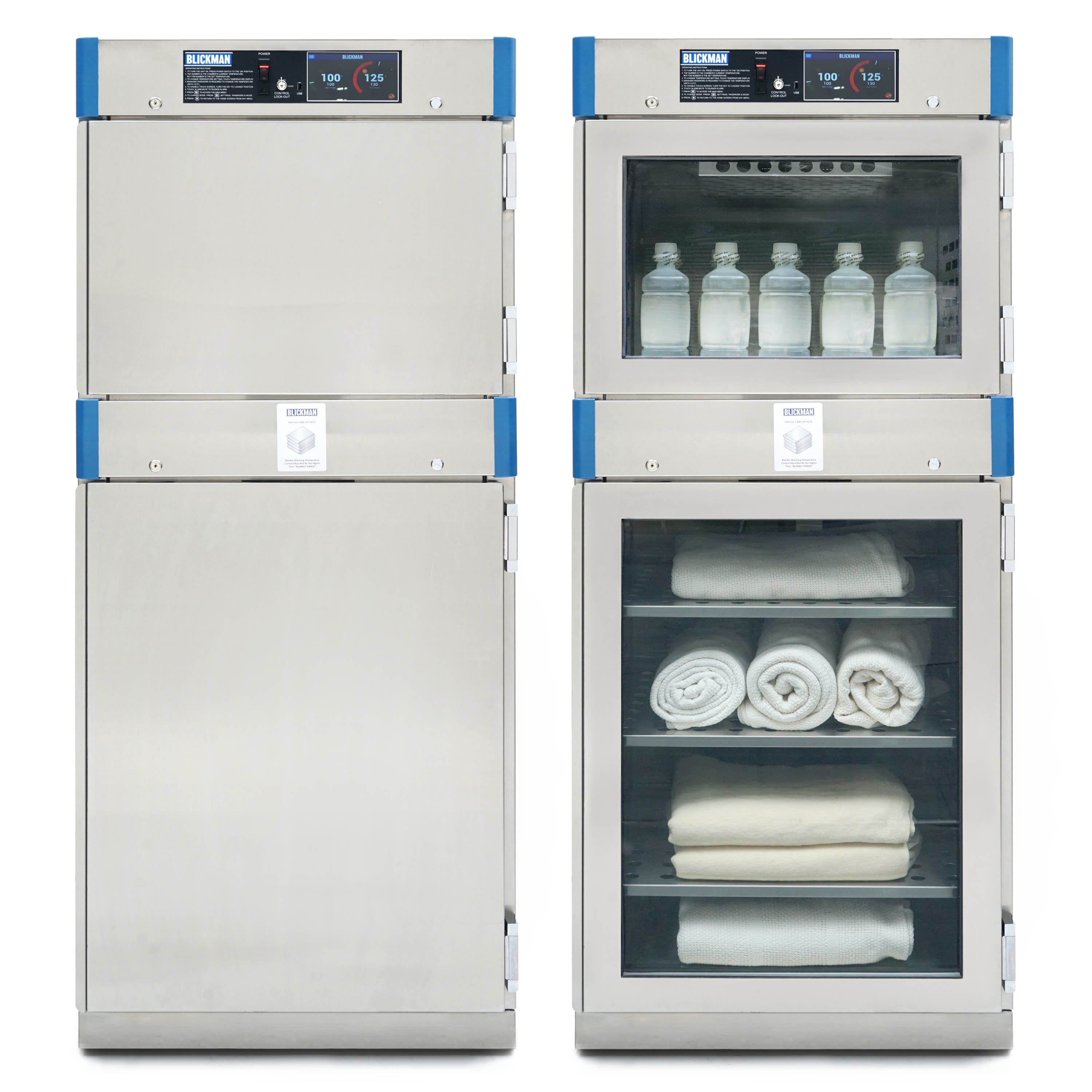 Blickman Dual Chamber Freestanding Warming Cabinet Touchscreen