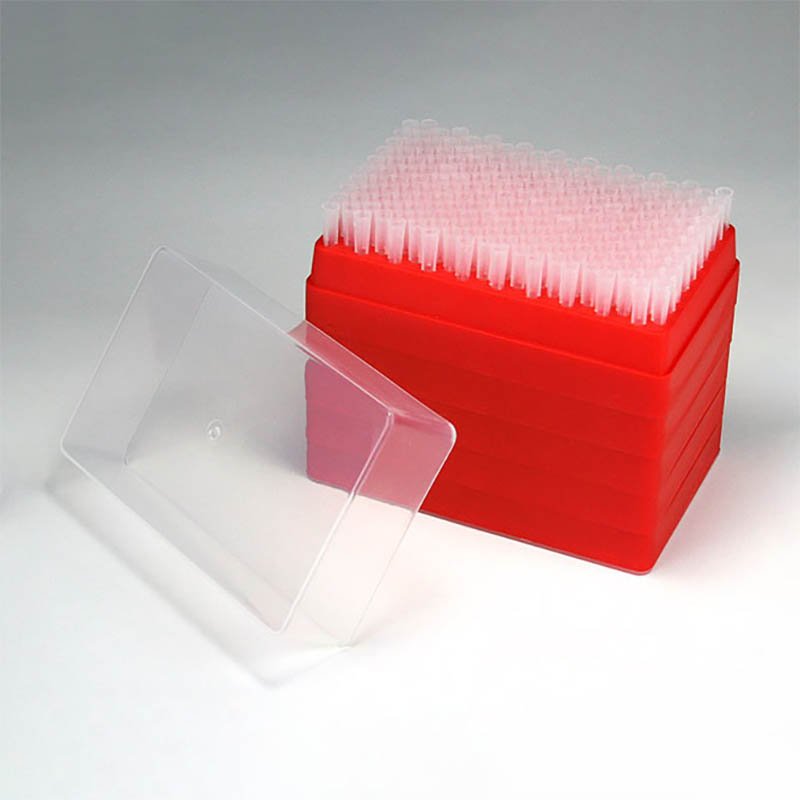 5uL - 200uL Pipette Tips for Use with MLA and Ovation Style Pipettors - Natural, Case of 1000 (200/Rack - 5 Racks/Case)