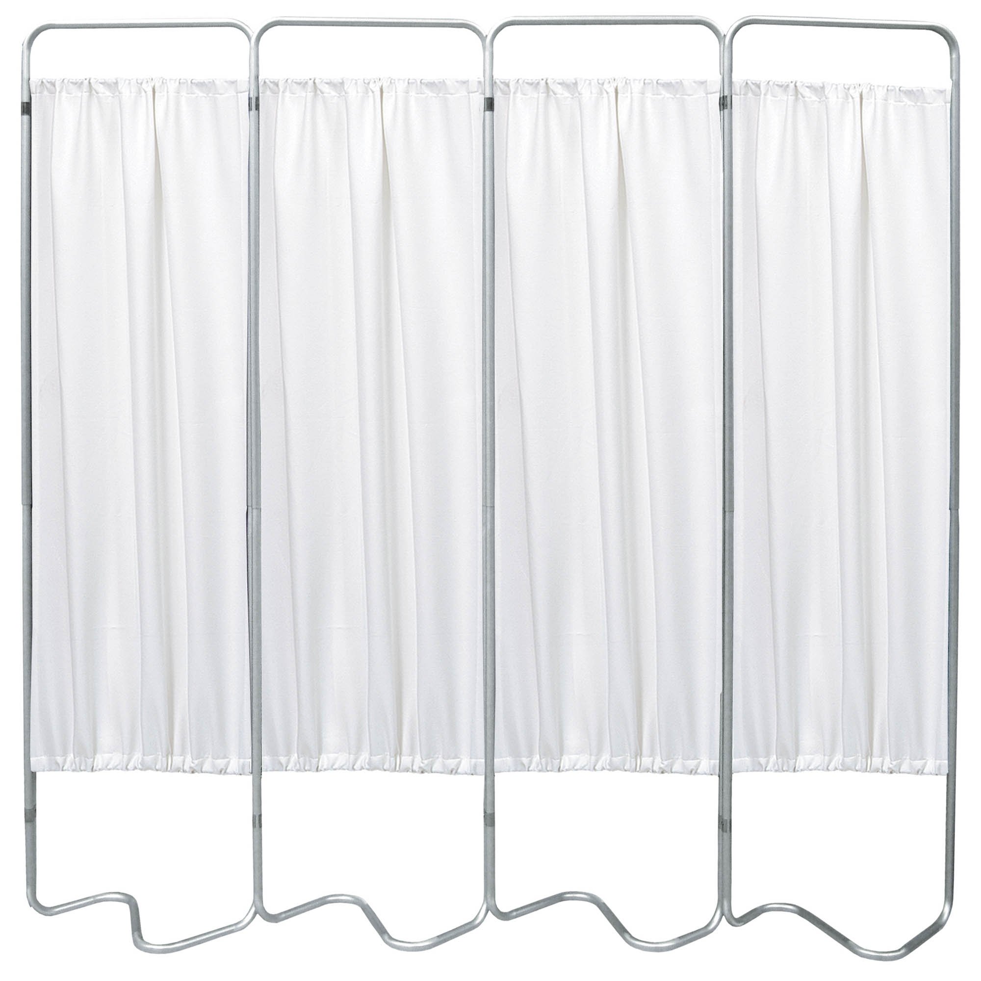 Beamatic 4 Section Folding Privacy Screen - White Vinyl Screen Panel