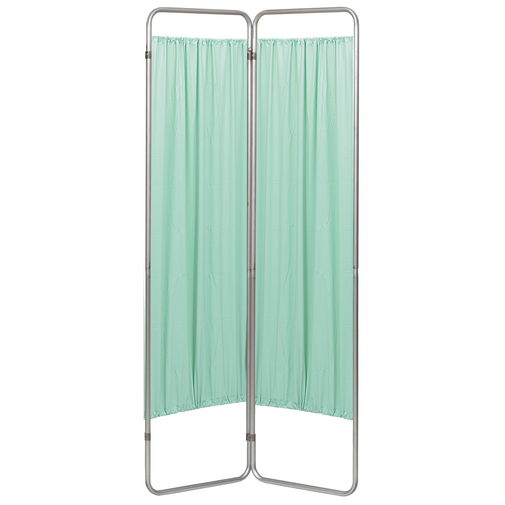 Economy 2 Section Folding Privacy Screen - Green Vinyl Screen Panel