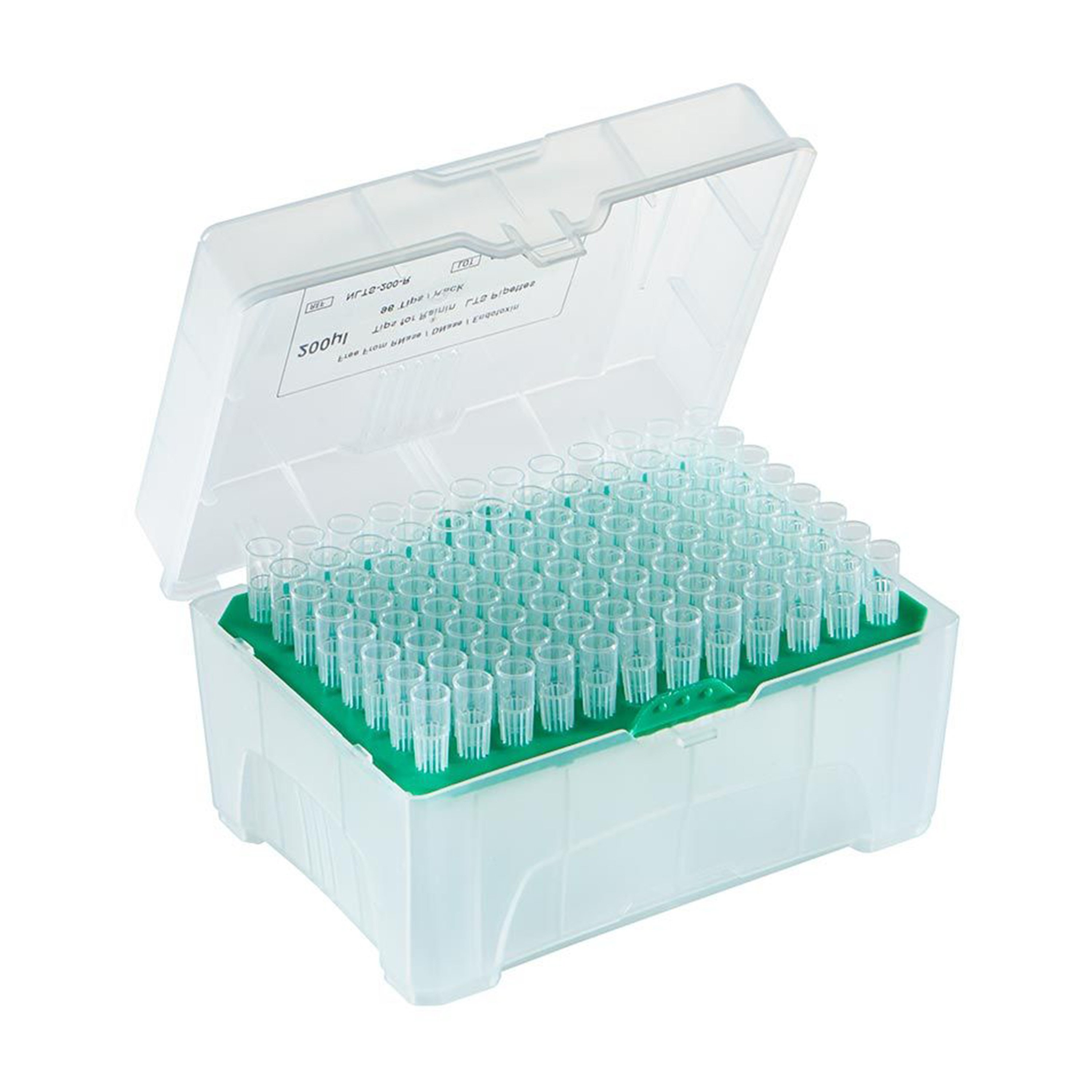 Diamond™ PosiStop™ Graduated Pipette Tip, Non-Sterile, Racked Tips - 200 uL (96 Tips per Rack, Box of 10 Racks)