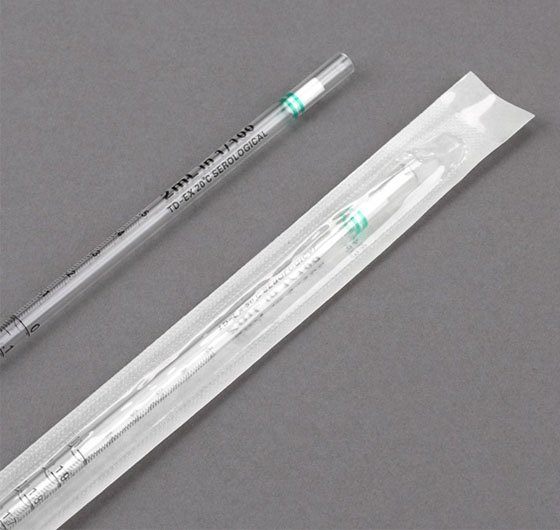 2mL Serological Pipette PS Standard Tip - 275mm - Sterile - Individually Wrapped (Pack of 500)