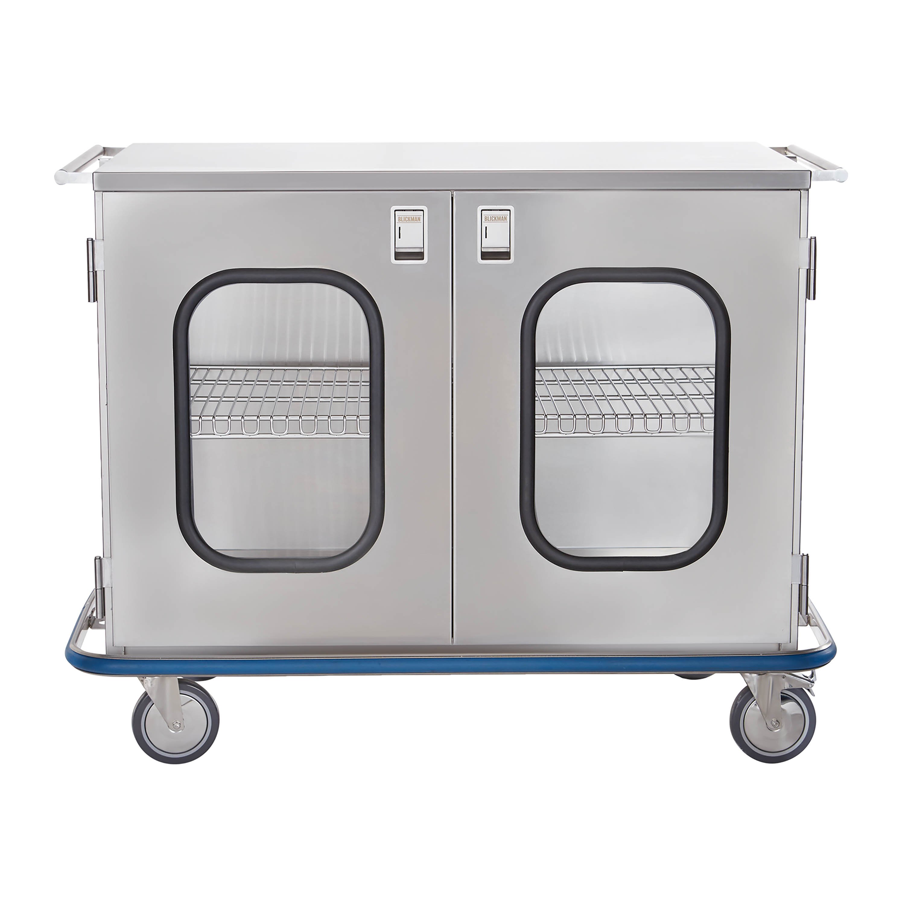 Blickman 22933G1000 CCC1-19G Maxi Case Cart Double Glass Doors
