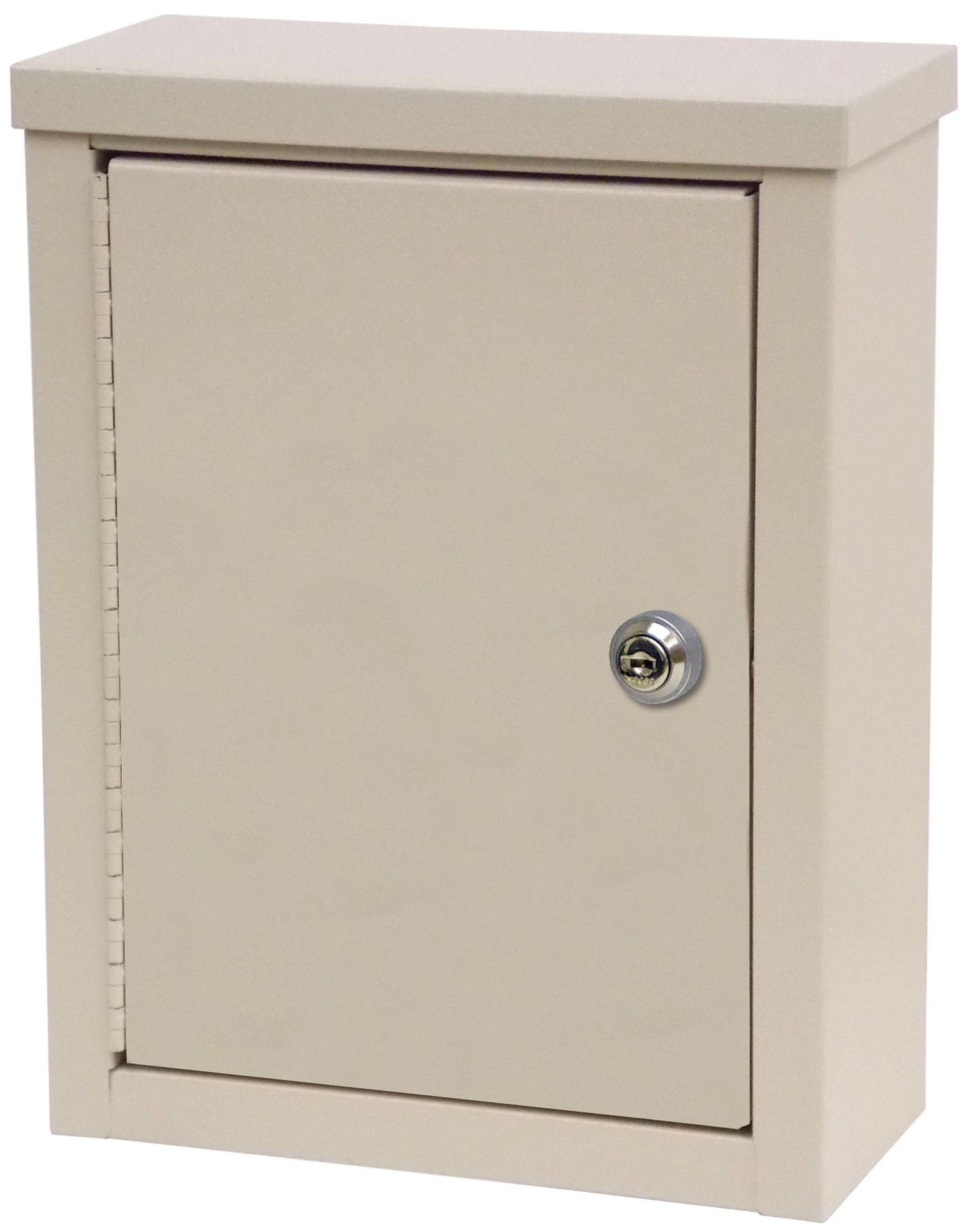 Mini Wall Storage Cabinet with Flat Key Lock - Beige