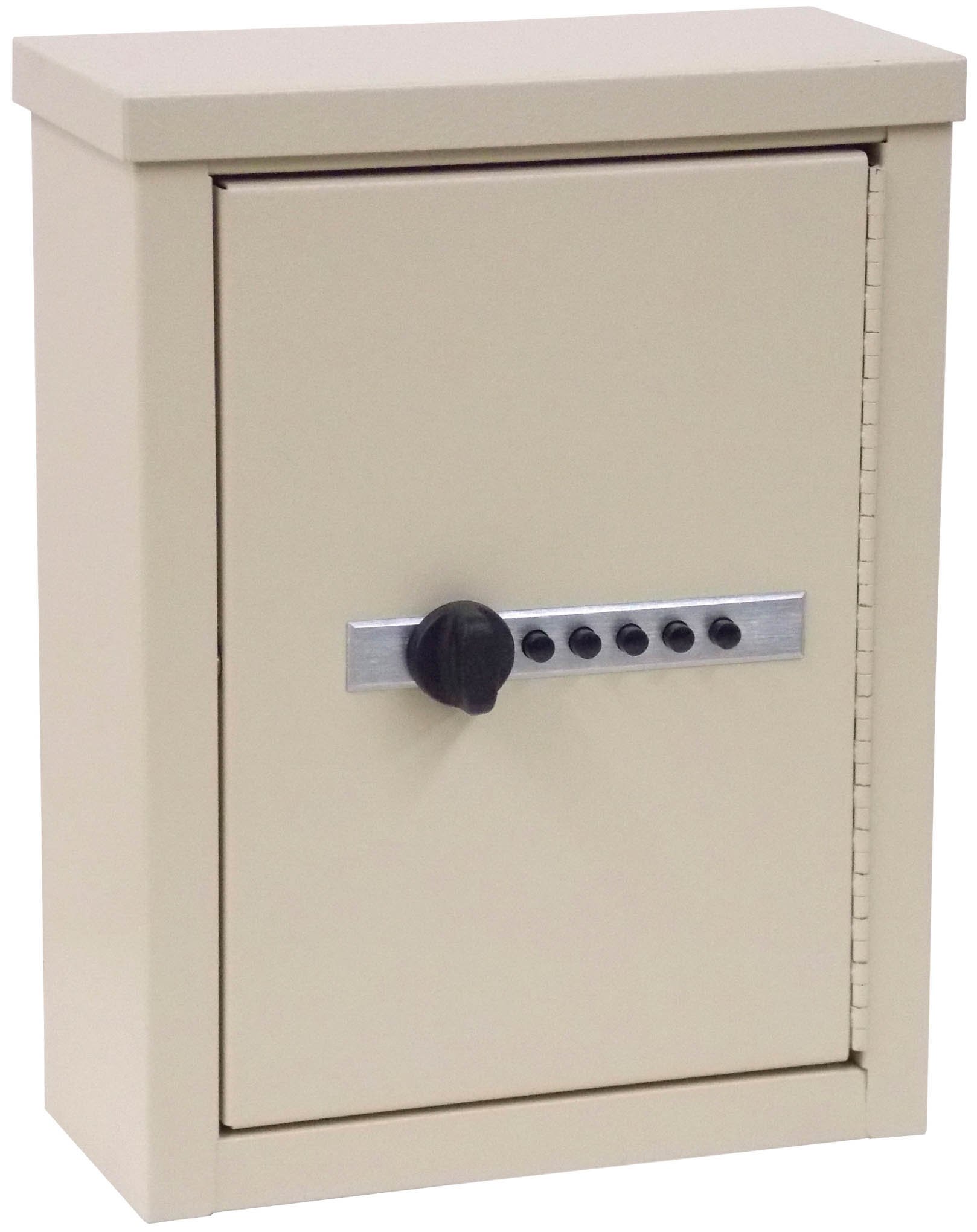 Mini Wall Storage Cabinet with Combination Lock - Beige