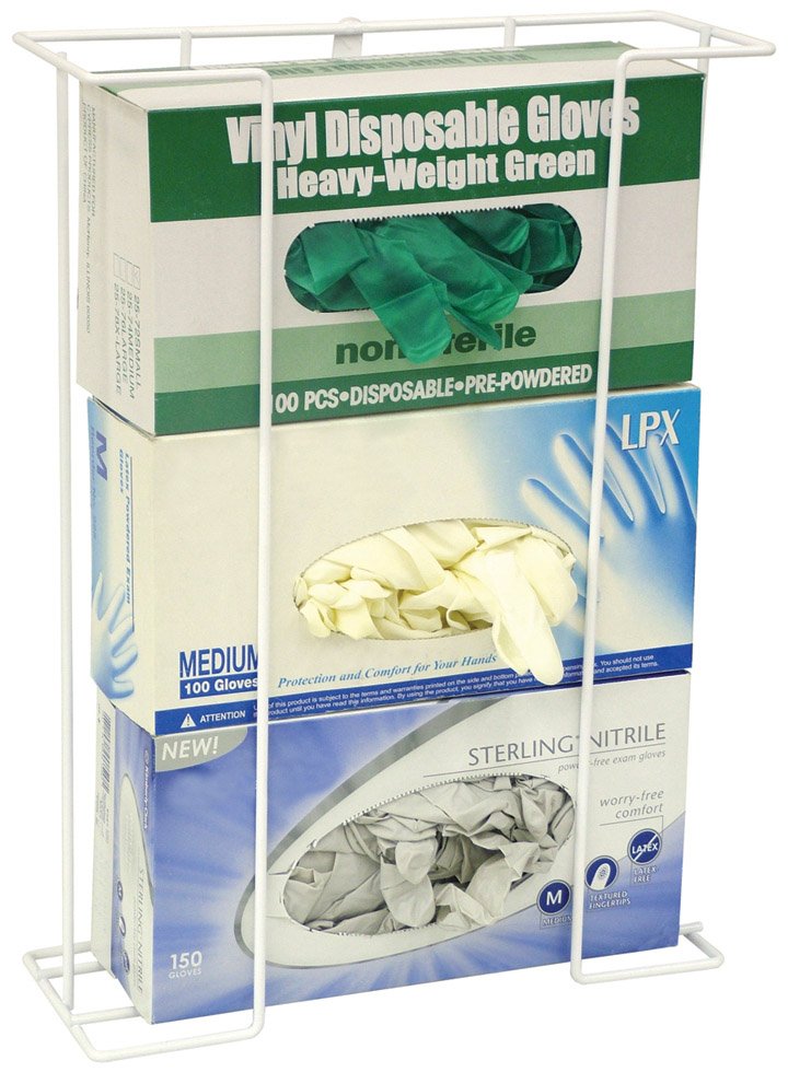 OmniMed 305375 Wire Triple Glove Box Holder