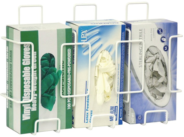 OmniMed 305380 Deluxe Triple Wire Glove Box Holder