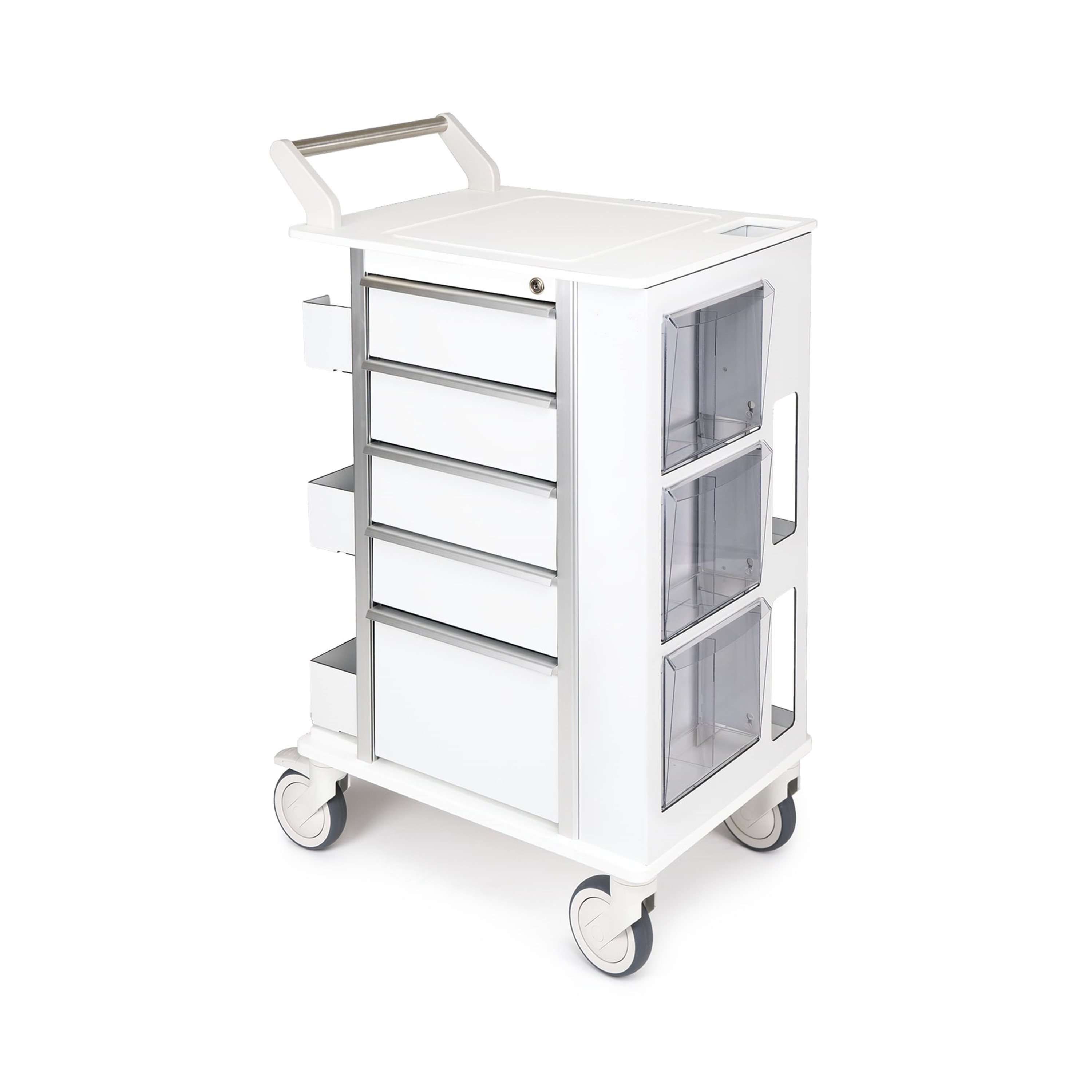 OmniMed 351009 Omni Ergo Phlebotomy Cart with 5 Drawers