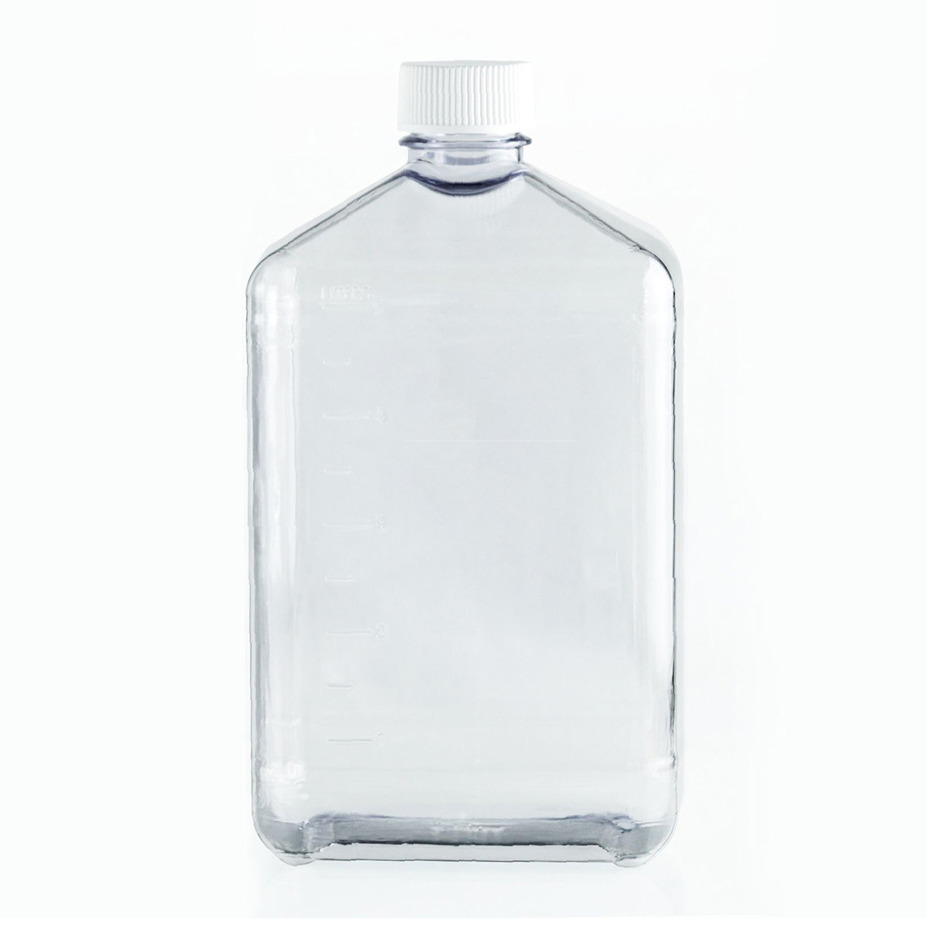 PC Square Storage Bottle, Double Bag Small Packaging - 5000 mL (Case of 6)