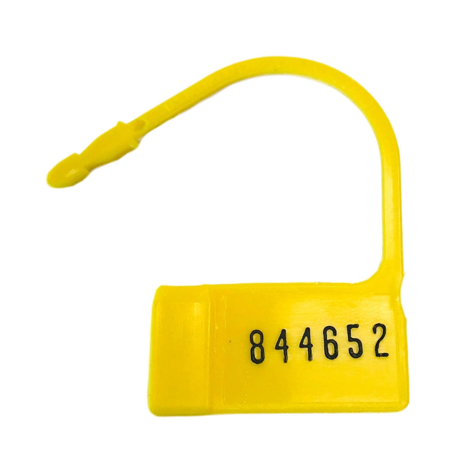 Safety Control Seal with Numbers - Yellow Plastic
