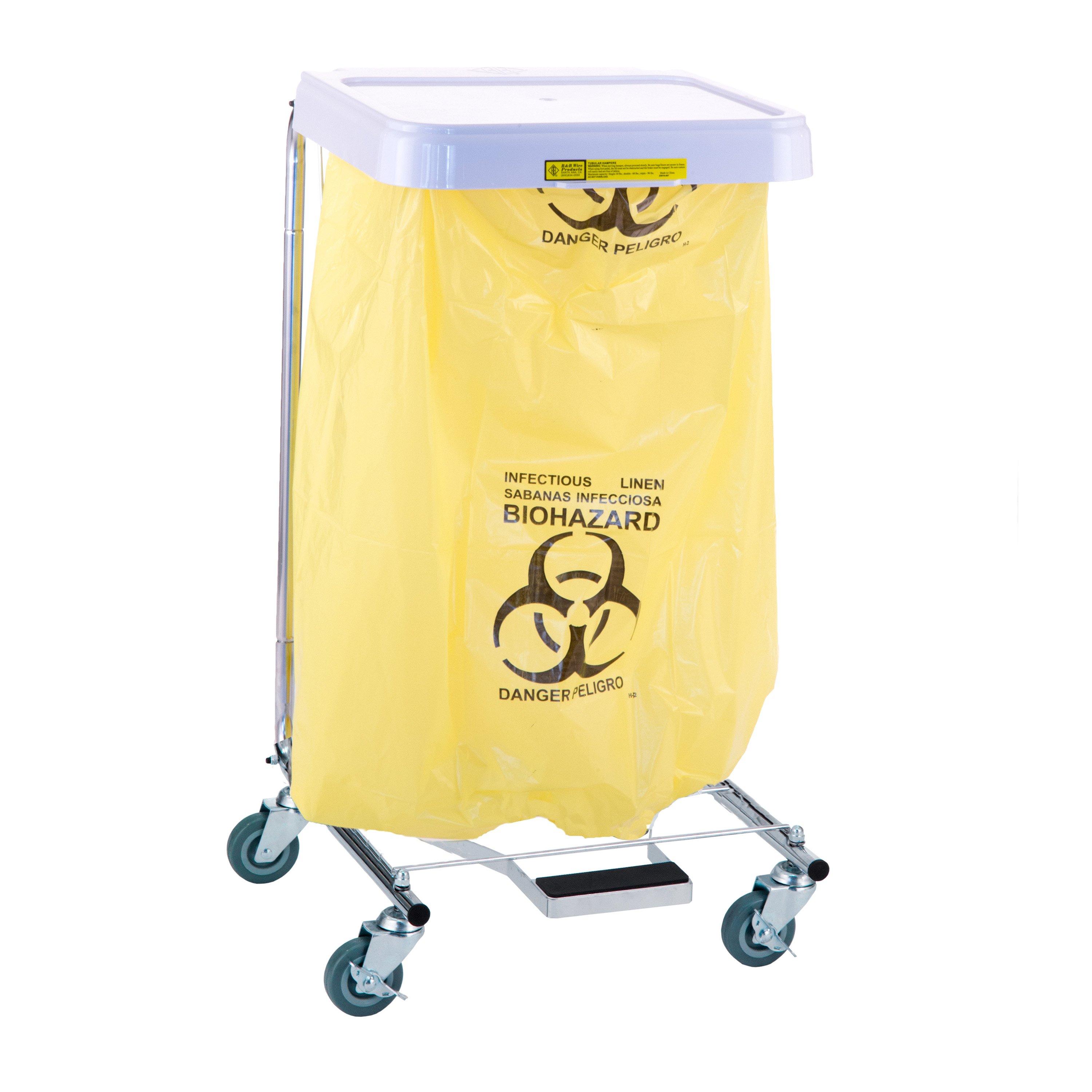 Disposable Poly-Liner Bag - Infectious, Yellow-Black Print