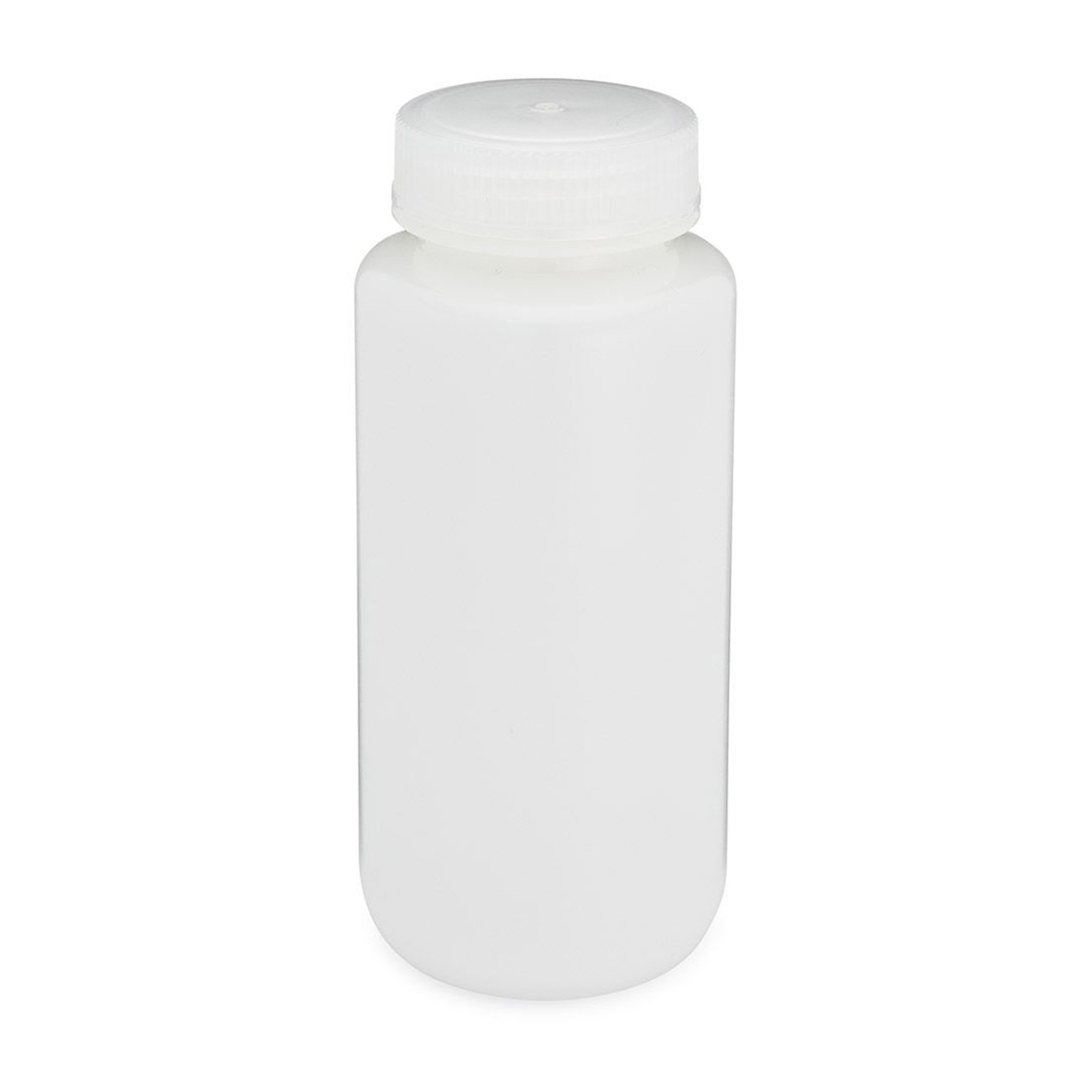 Diamond® RealSeal™ Wide Mouth, Round, HDPE Bottle with PP Cap - 500 mL (Pack of 12)