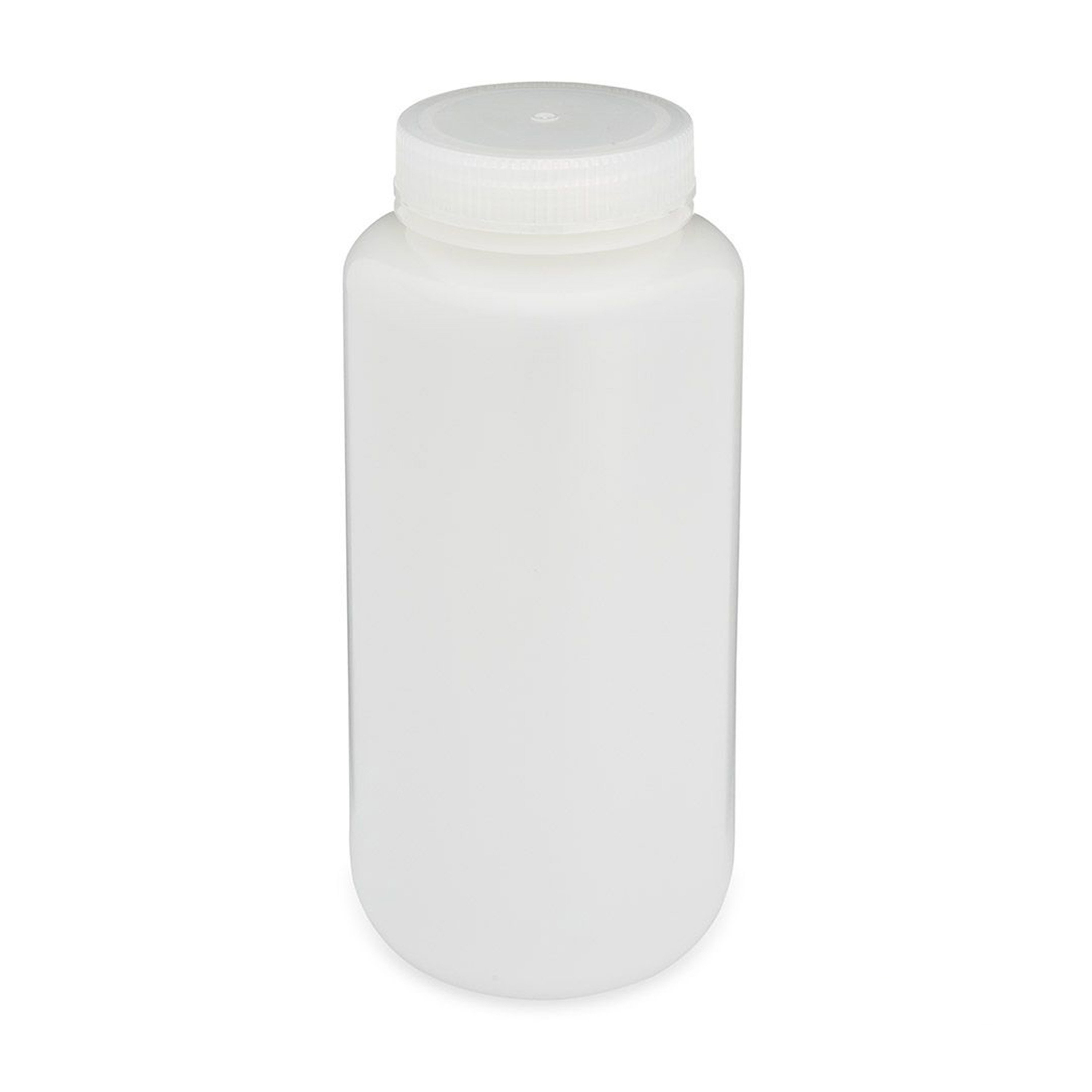 Diamond® RealSeal™ Wide Mouth, Round, HDPE Bottle with PP Cap - 1000 mL (Pack of 6)
