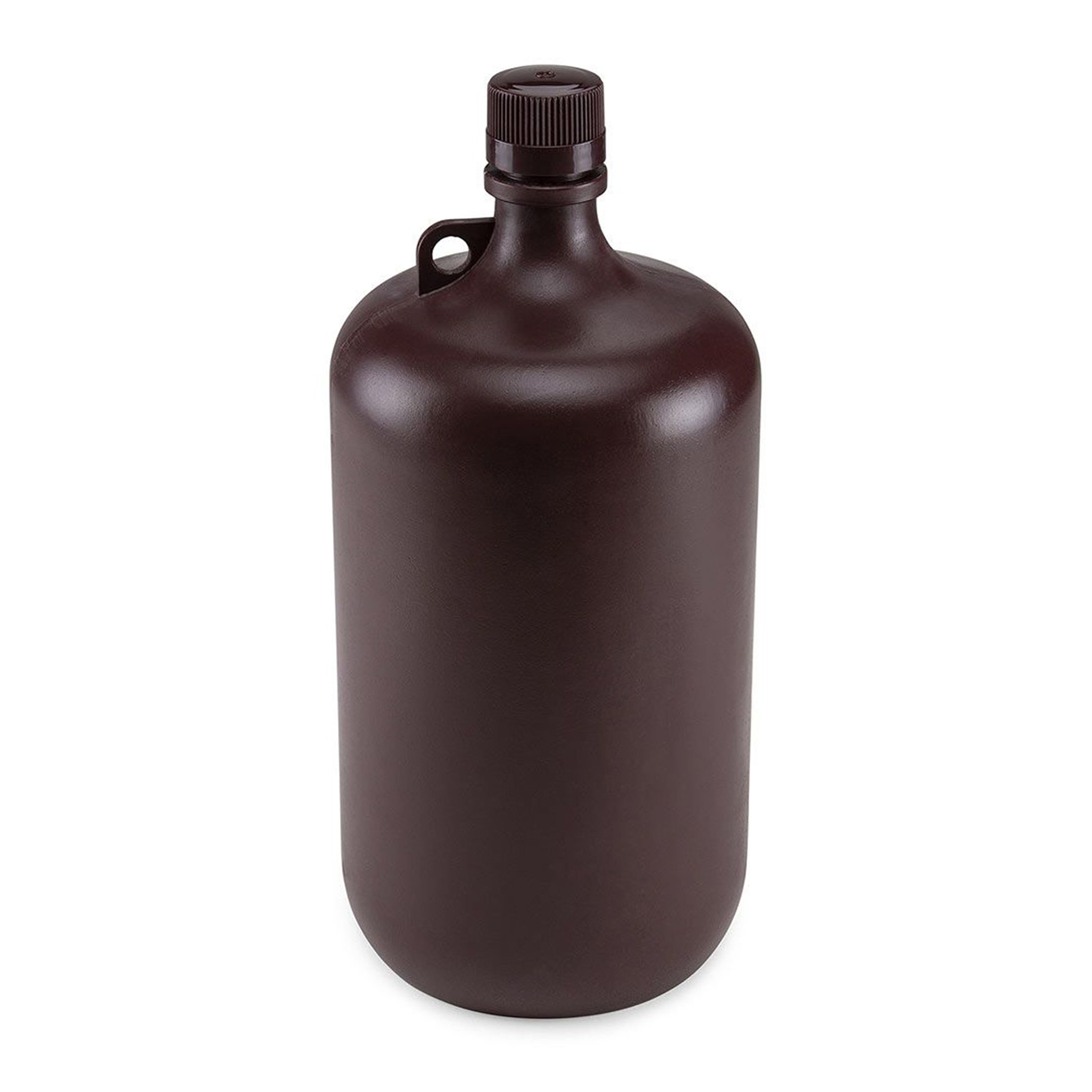 Diamond® RealSeal™ Large Format Narrow Mouth, Amber PP Bottle with PP Cap - 4 Liter (Per Each)