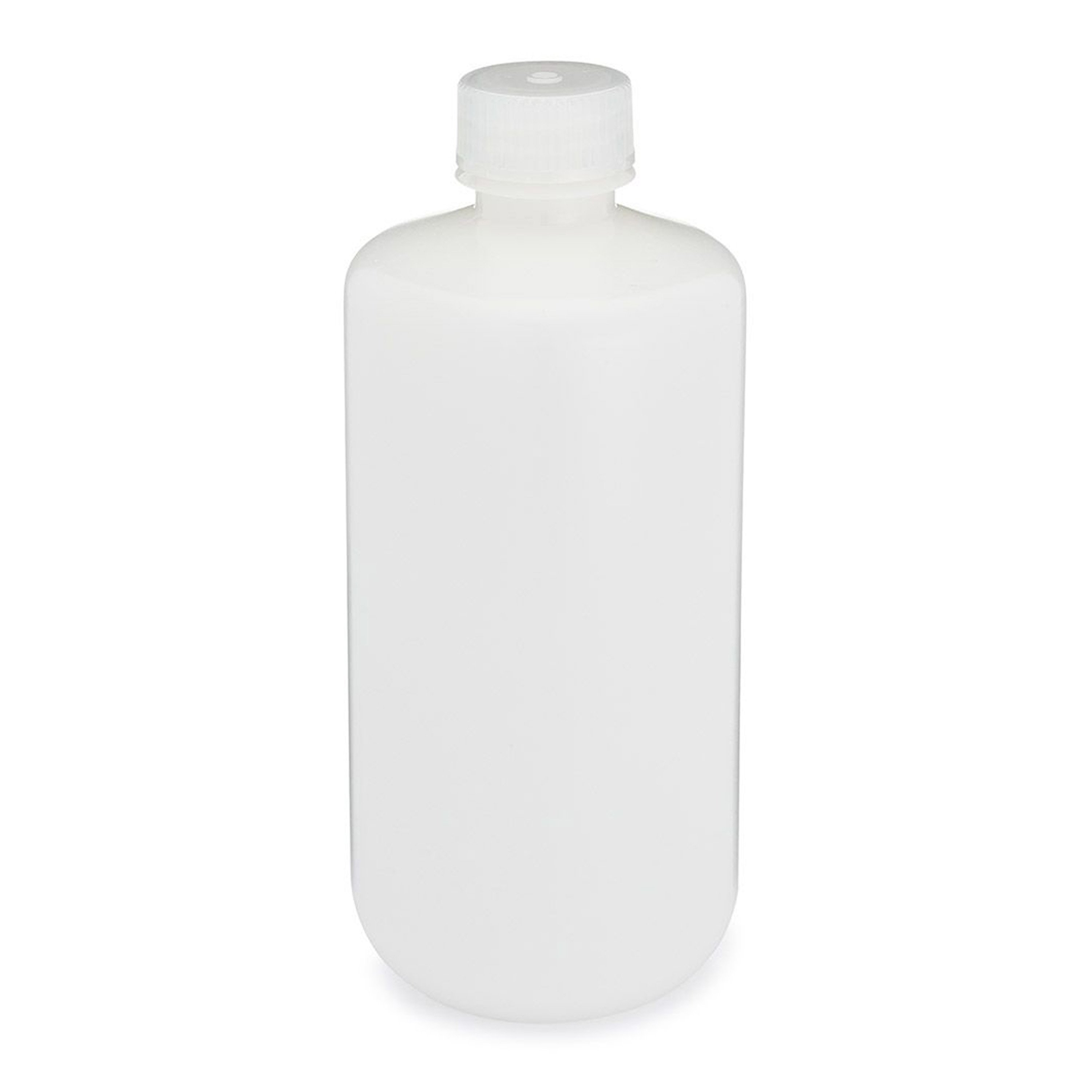 Diamond® RealSeal™ Narrow Mouth, Boston Round, HDPE Bottle with PP Cap - 500 mL (Pack of 12)
