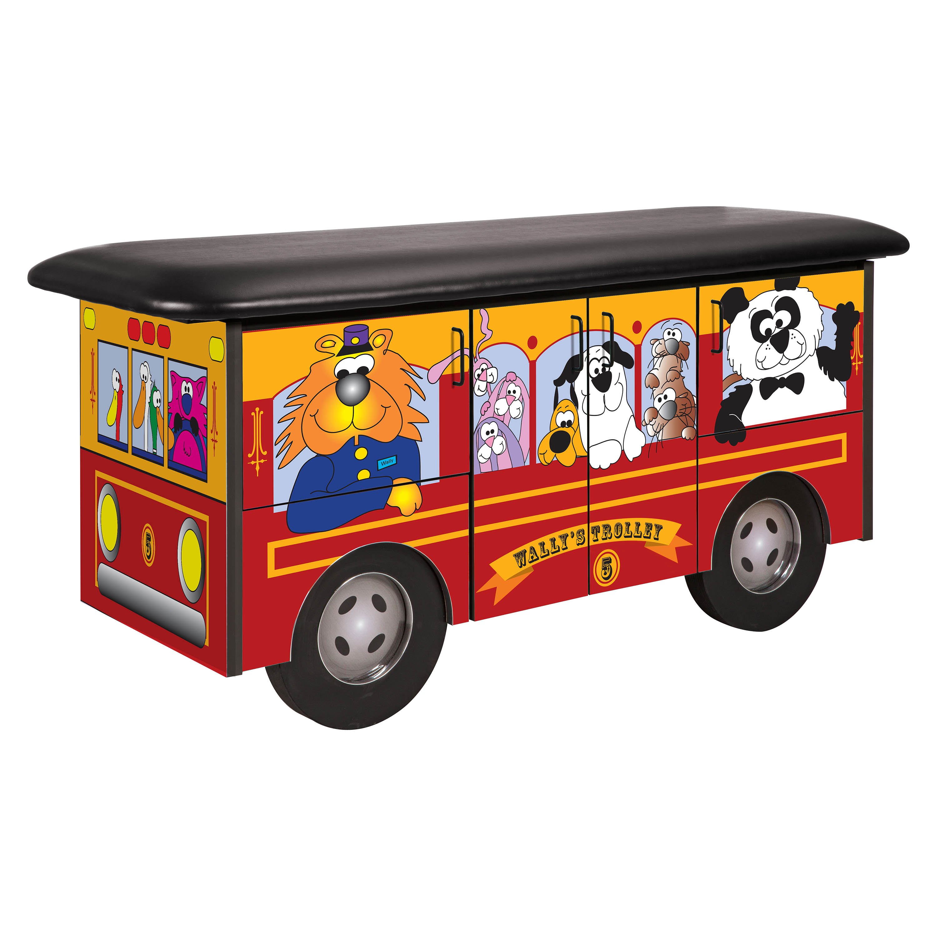 Clinton 7080 Wally's Trolley Pediatric Treatment Table