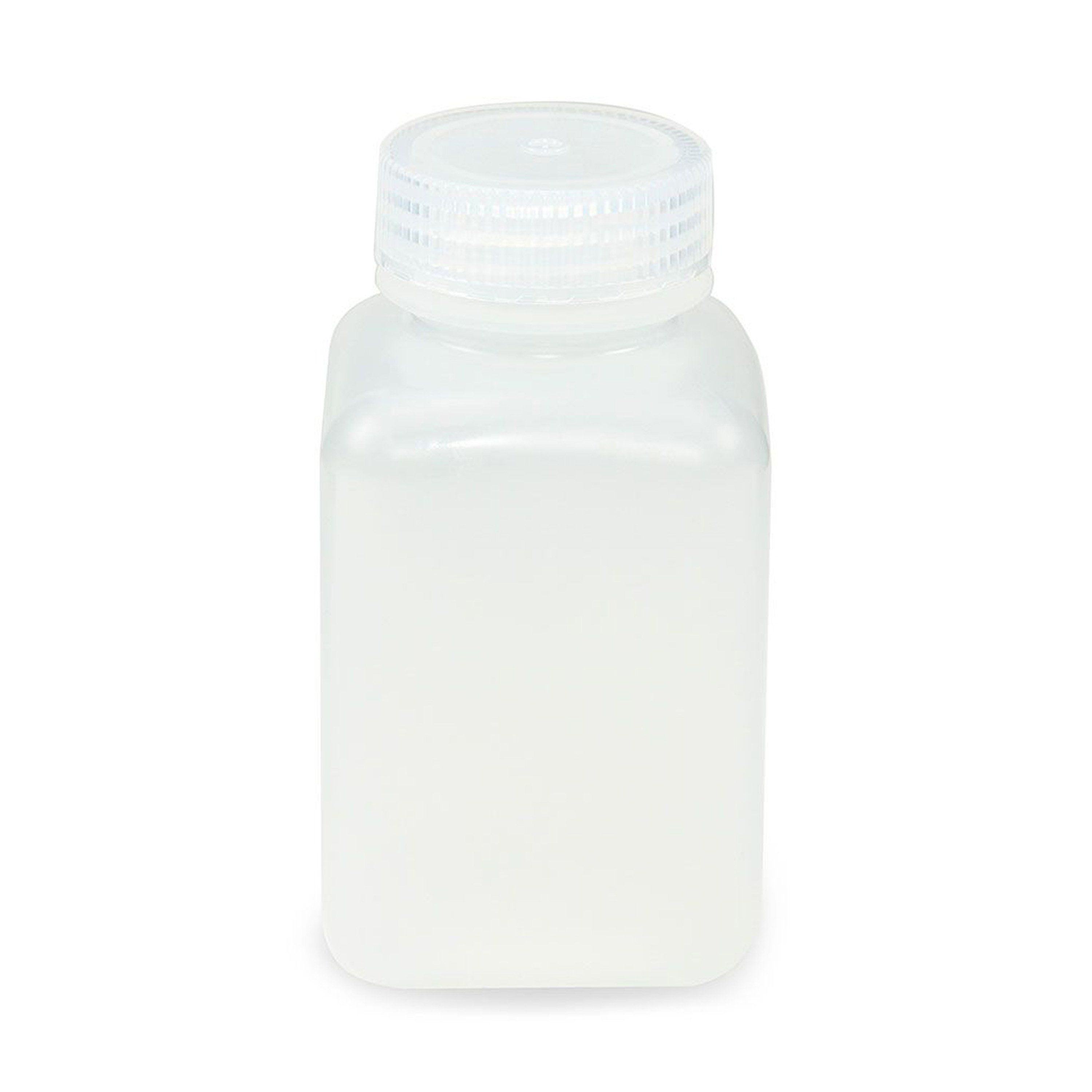 Diamond® RealSeal™ Wide Mouth, Square, PP Bottle with PP Cap - 250 mL (Pack of 12)