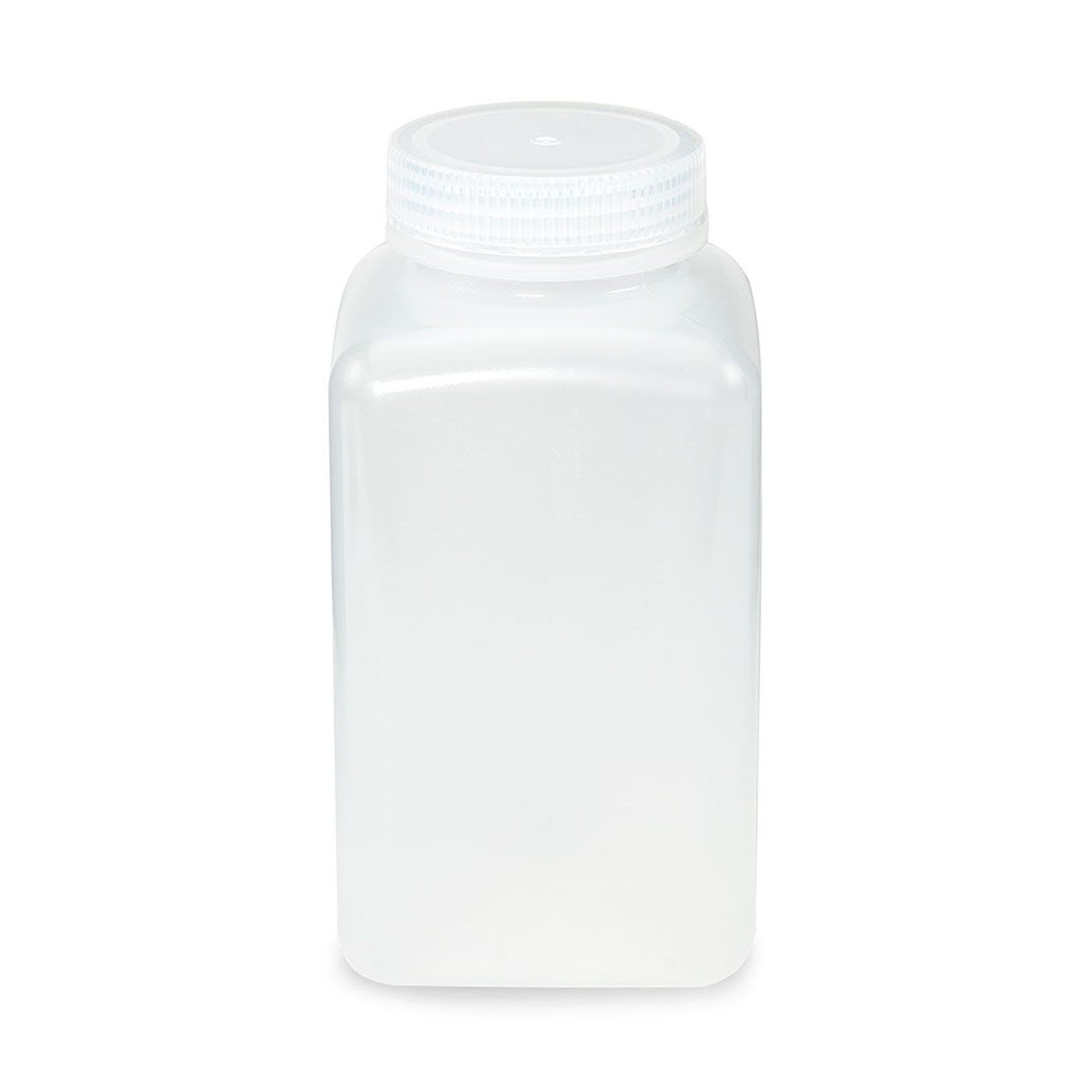 Diamond® RealSeal™ Wide Mouth, Square, PP Bottle with PP Cap - 1000 mL (Pack of 6)
