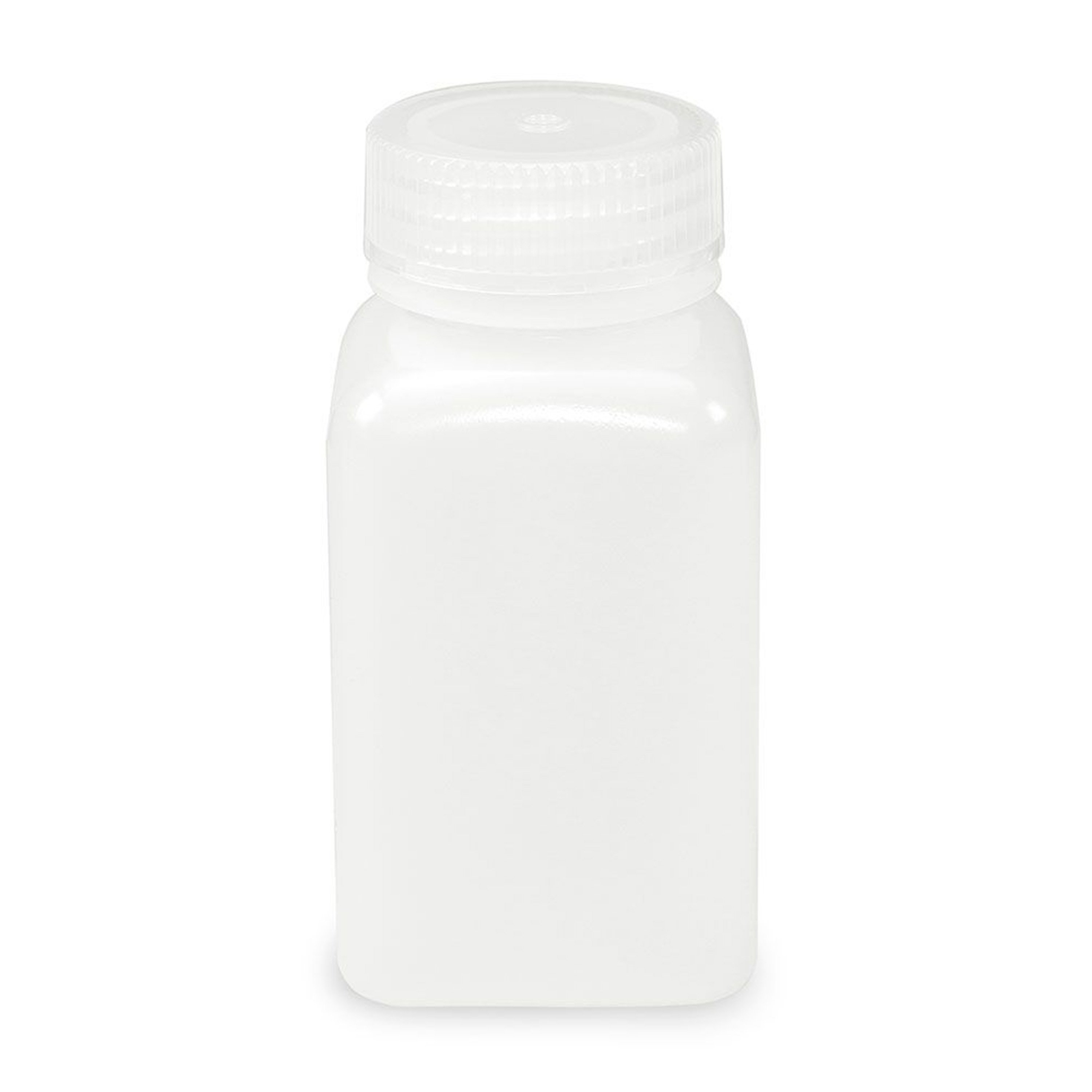 Diamond® RealSeal™ Wide Mouth, Square, HDPE Bottle with PP Cap - 175 mL (Pack of 12) - BACKORDER UNTIL 6/20/2025