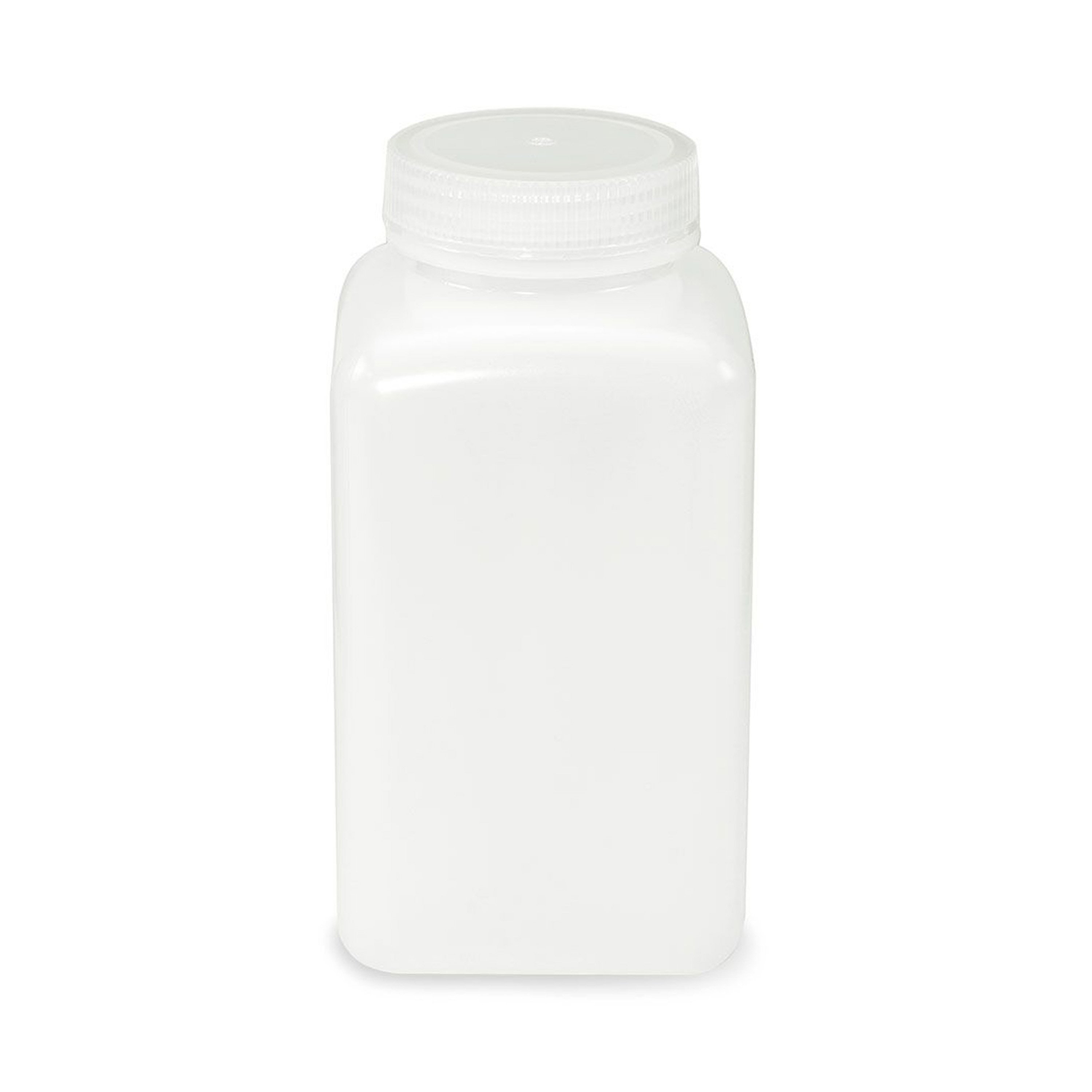 Diamond® RealSeal™ Wide Mouth, Square, HDPE Bottle with PP Cap - 1000 mL (Pack of 6) - BACKORDER UNTIL 5/02/2025