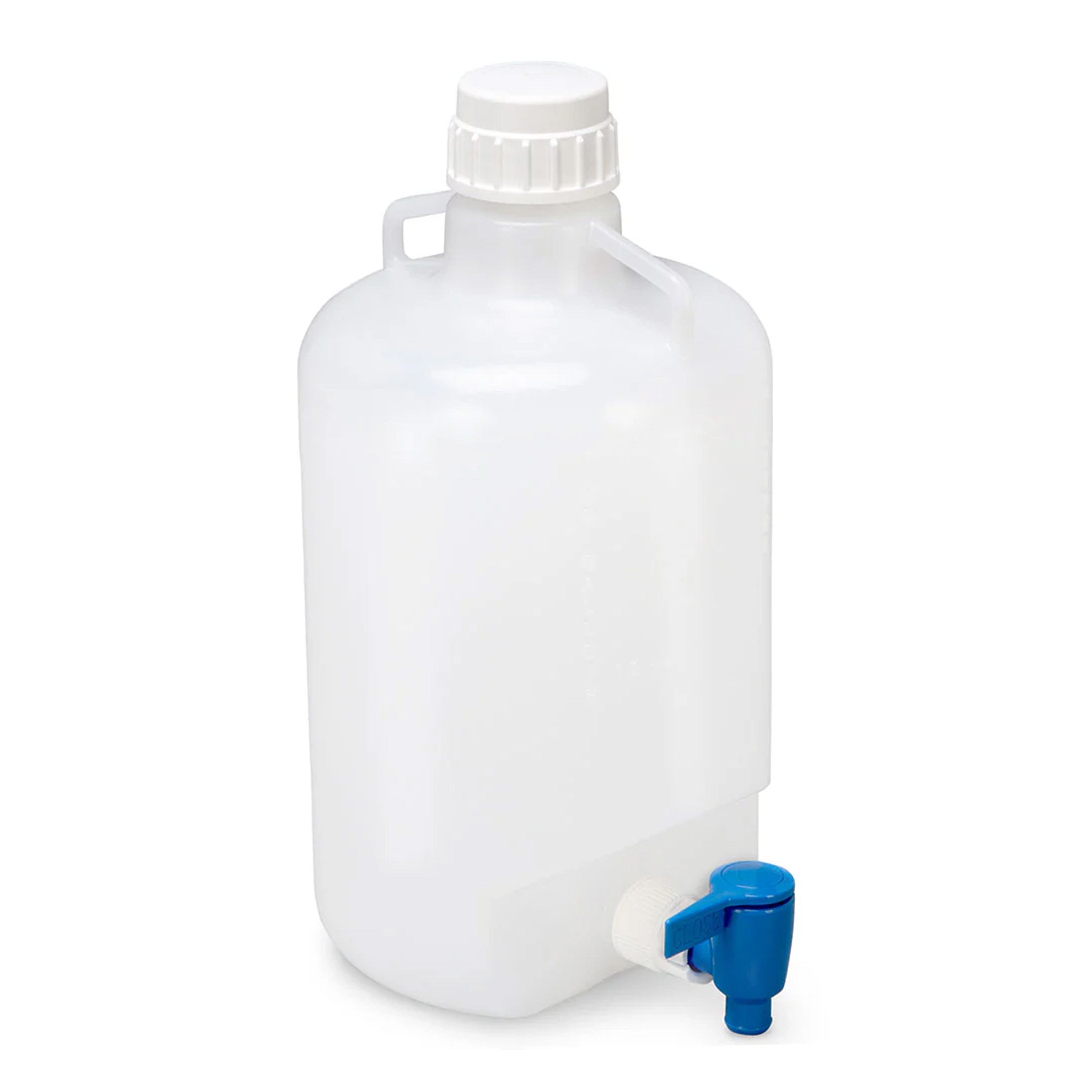Diamond® RealSeal™ PP Round Carboy with Handles and Spigot, Autoclavable - 5 Liter (Per Each)