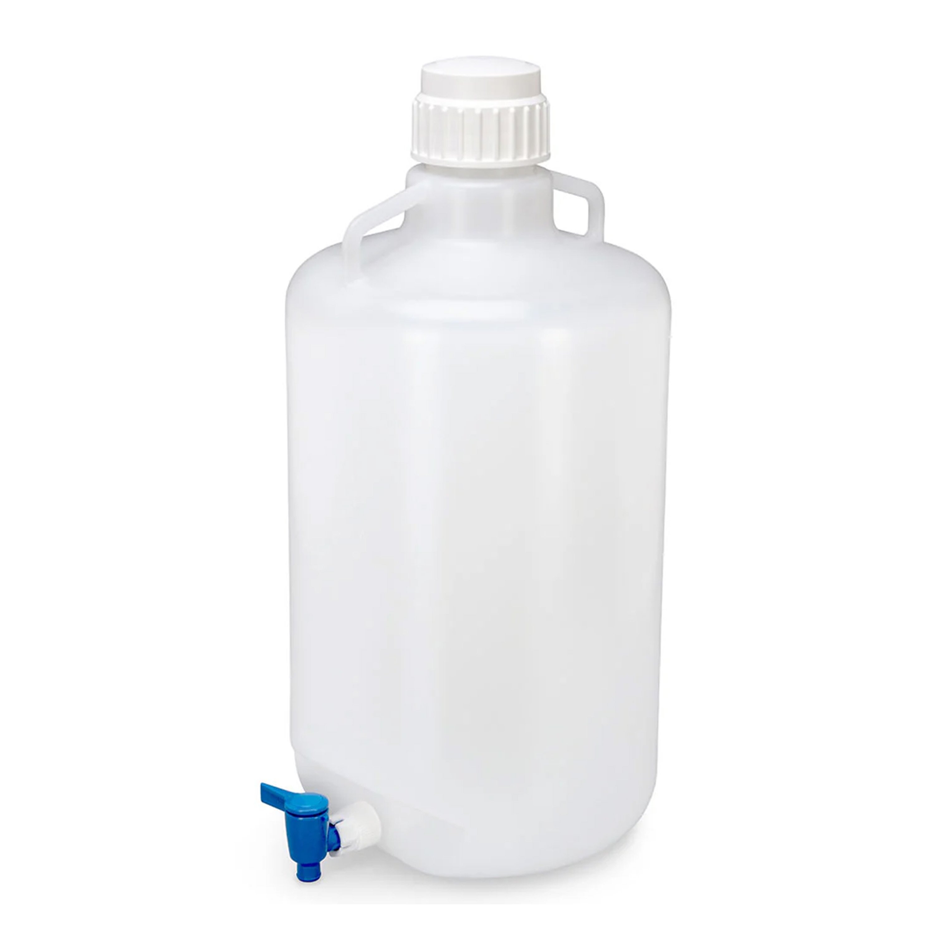 Diamond® RealSeal™ PP Round Carboy with Handles and Spigot, Autoclavable - 25 Liter (Per Each)
