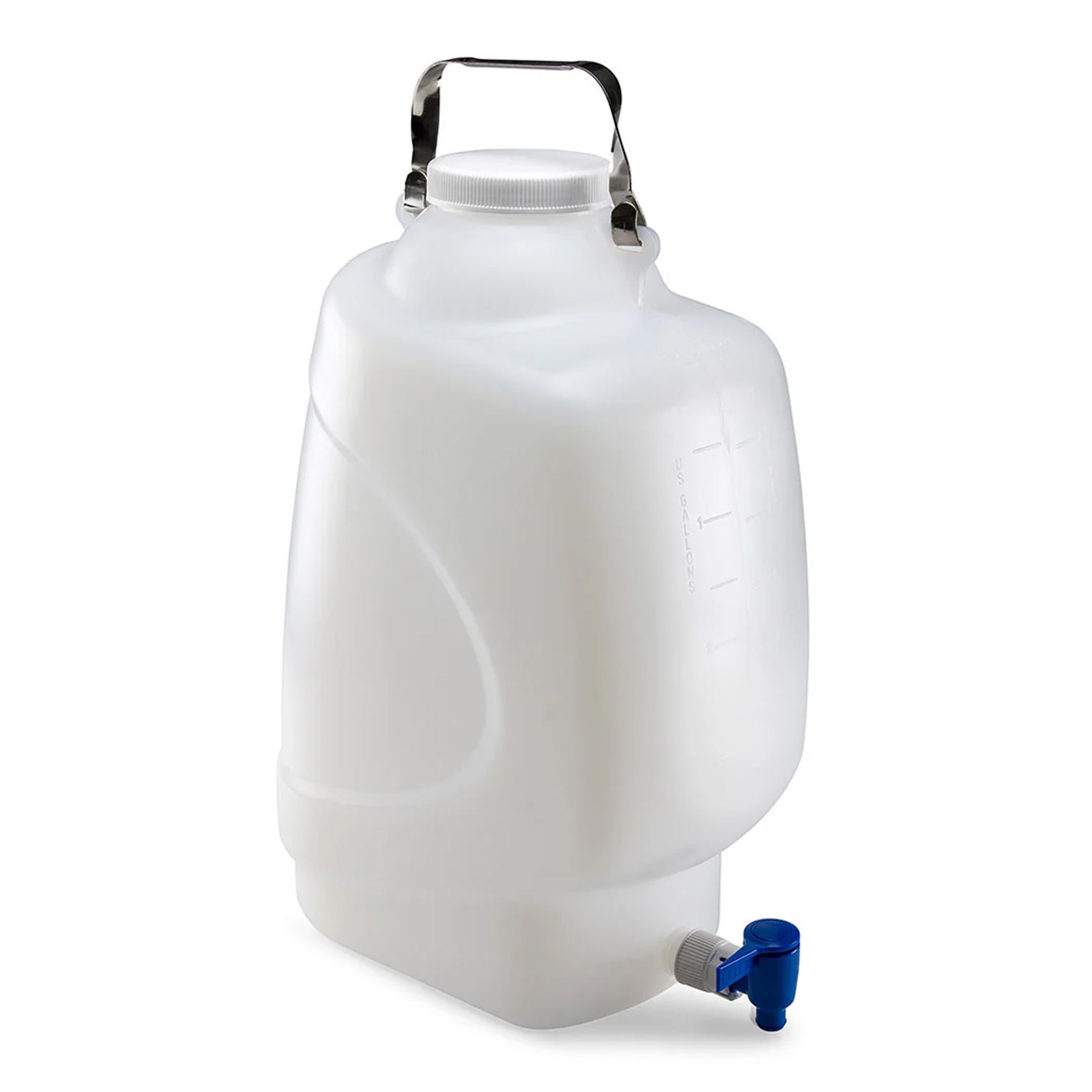 Diamond® RealSeal™ PP Rectangular Carboy with Handle and Spigot, Autoclavable - 20 Liter (Per Each)