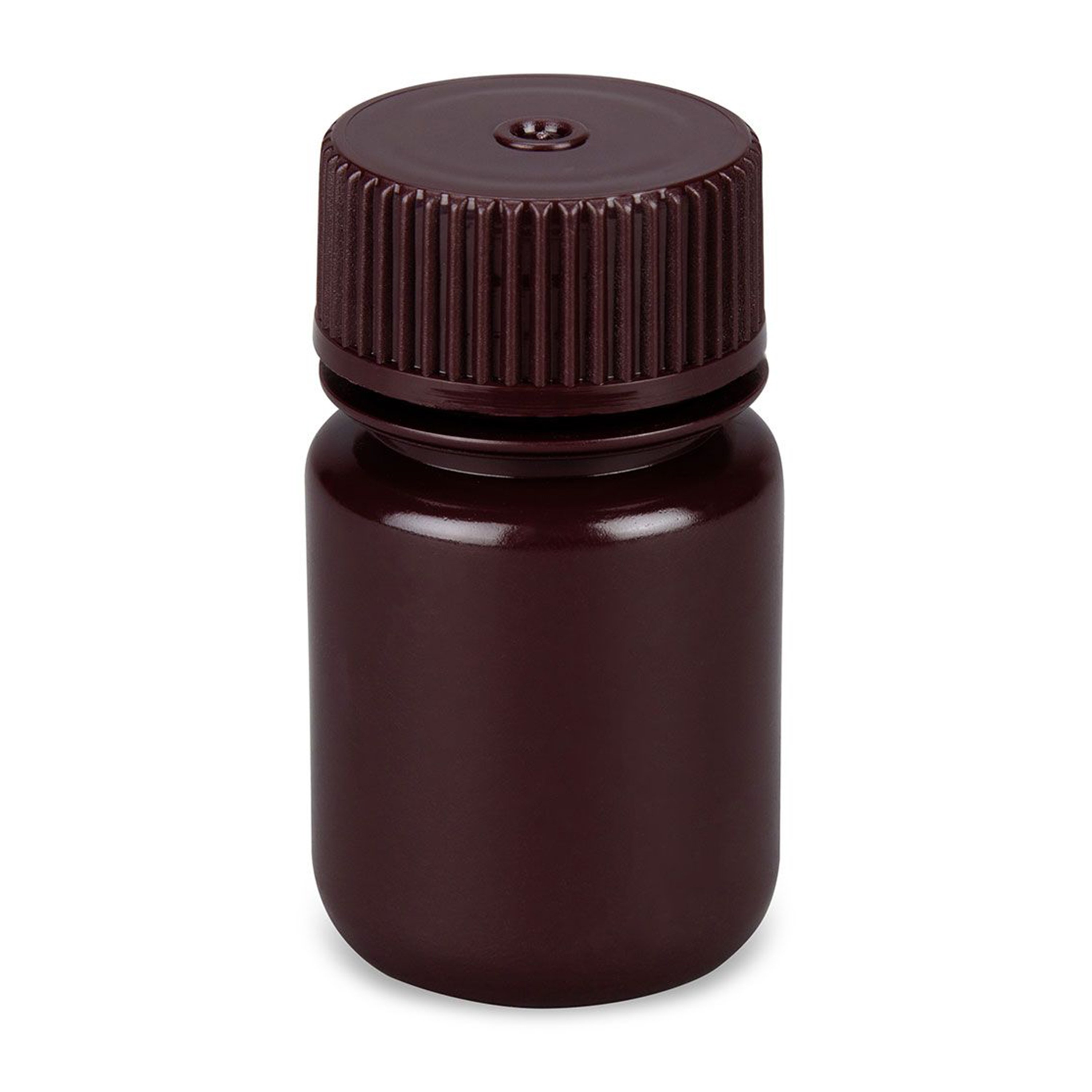 Diamond® Essentials™ Bulk Wide Mouth, Round, Amber HDPE Bottles with PP Cap - 30mL (Case of 1000)