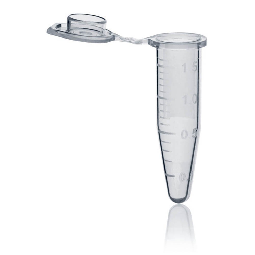 BrandTech BRAND 1.5mL Non-Sterile Microcentrifuge Tube with Lid - Clear