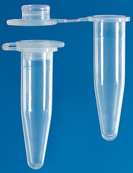 BRAND 0.5mL Non-Sterile Disposable Microcentrifuge Tubes with Lids - Clear (Pack of 1000)