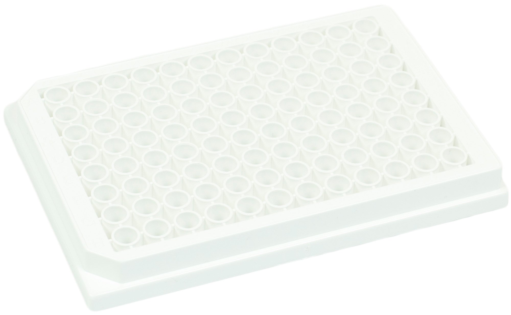 BRANDplates pureGrade PS Non-Treated Non-Sterile Surface 96-Well Plate - White, Transparent F-Bottom