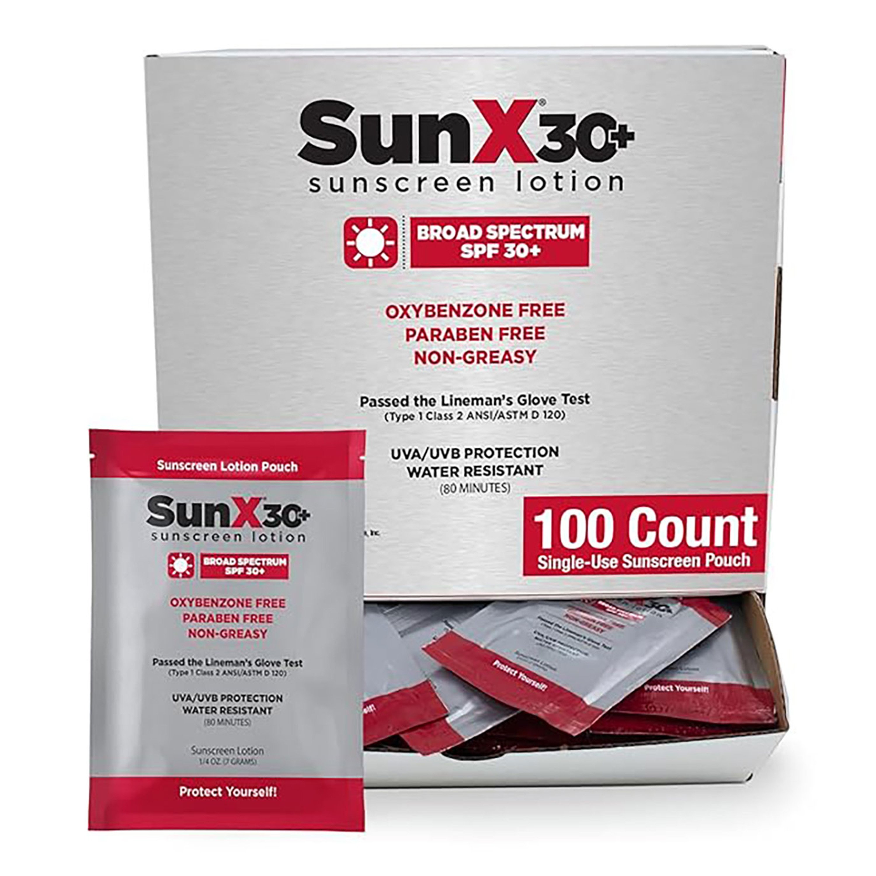 AERO Healthcare SunX30 Sunscreen Lotion Packet - Pack of 100