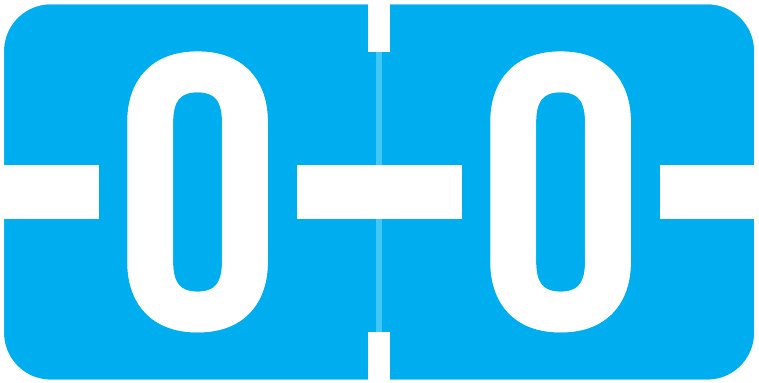 Tab Products 1278 Match Alpha Roll Labels - Letter O - Blue Label