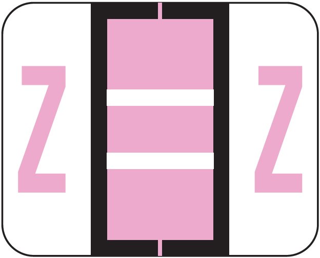 Tab Products 1283 Match Alpha Roll Labels - Letter Z - Lilac