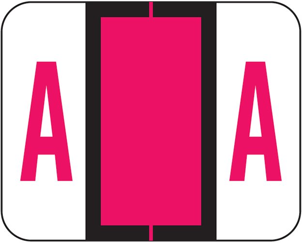 Tab Products 1286 Match Alpha Sheet Labels - Letter A - Red