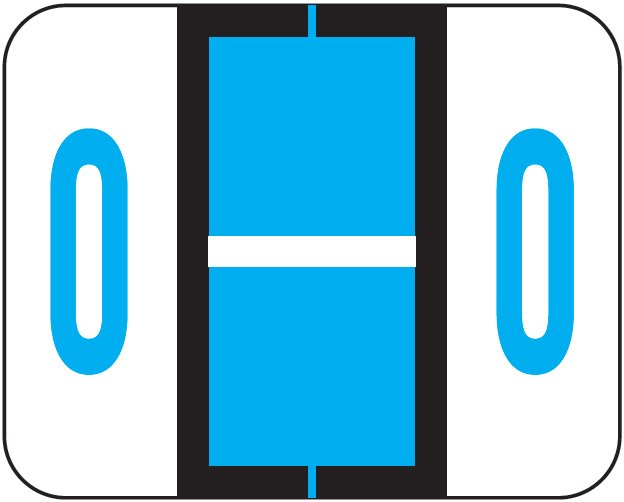 Tab Products 1286 Match Alpha Sheet Labels - Letter O - Blue