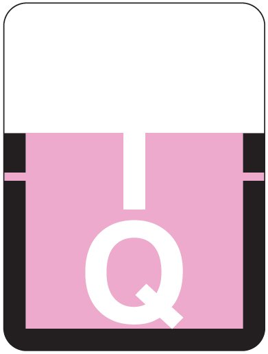 Tab Products 1307 Match Alpha Roll Labels - Letter Q - Lilac Label