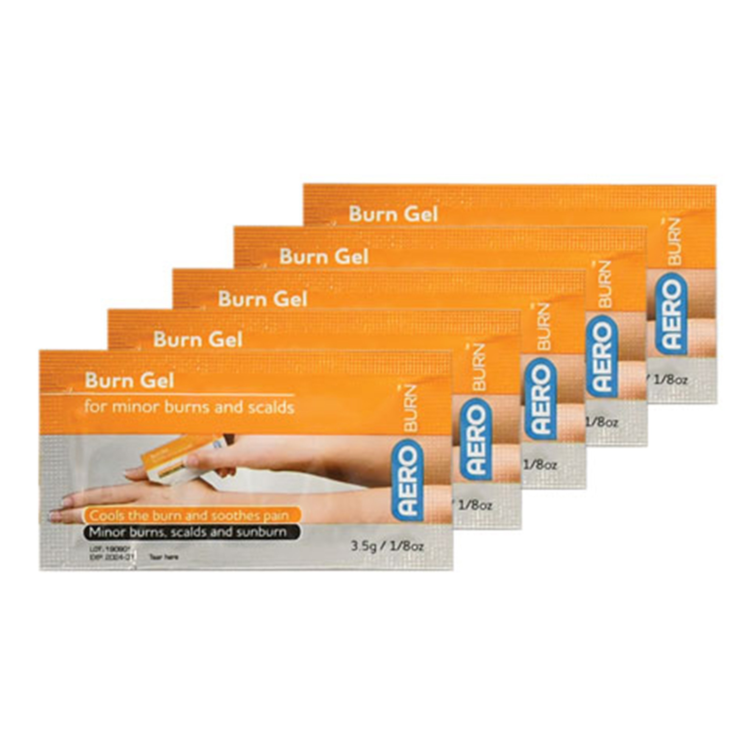 AERO Healthcare AeroBurn™ Burn Gel Packet, 3.5 g - Pack of 5