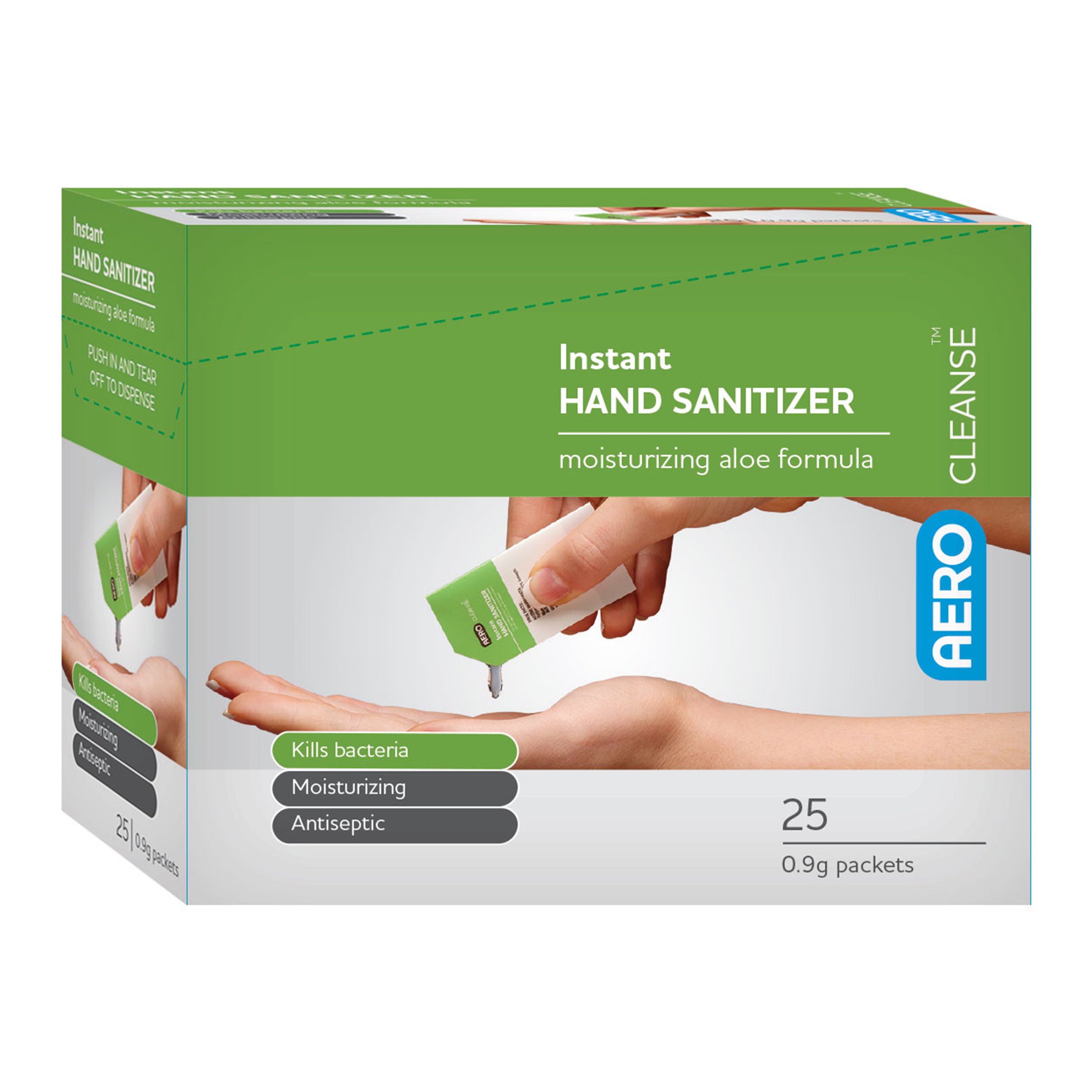 AERO Healthcare AeroCleanse™ Hand Sanitizer Packet - Pack of 25
