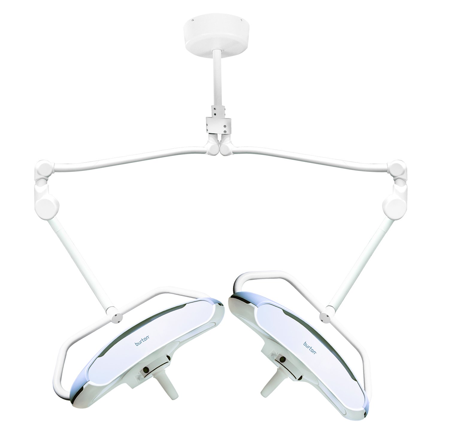 ◉Db左1019 未使用保管品 Eakins 顕微鏡 ダブルアーム LEDライト Burton Medical ALED100DC AIM® HI LED Exam Light Wall Mounted