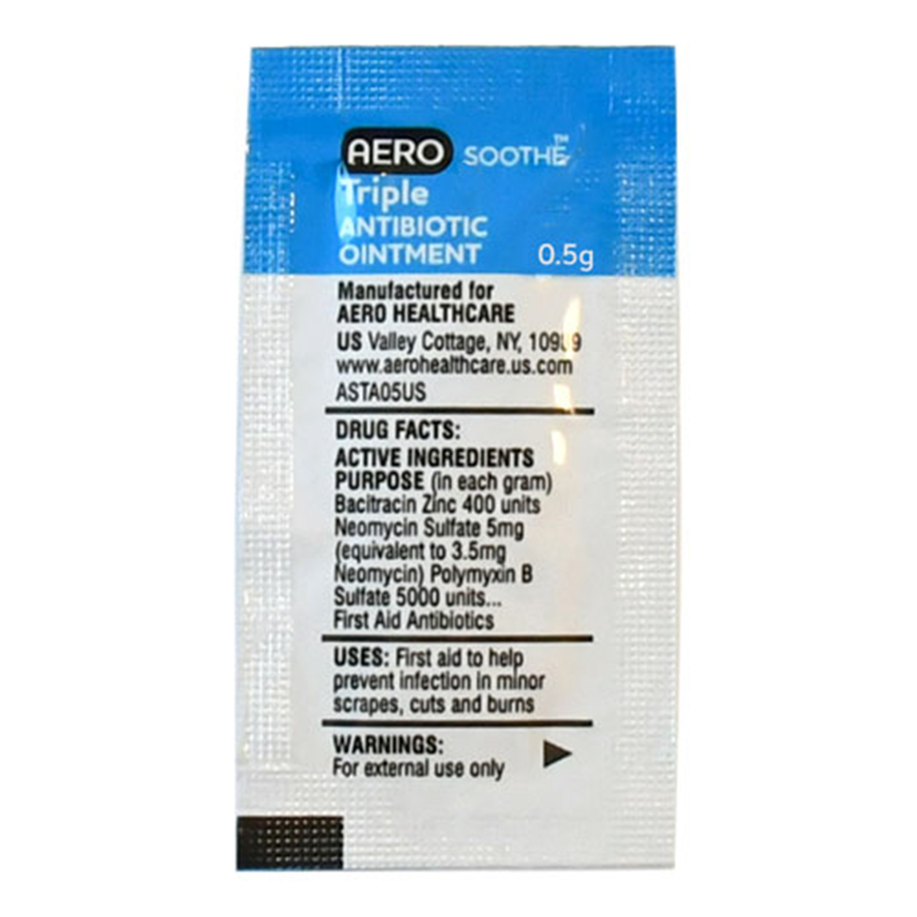 AERO Healthcare AeroSoothe™ Triple Antibiotic Packet - Pack of 5
