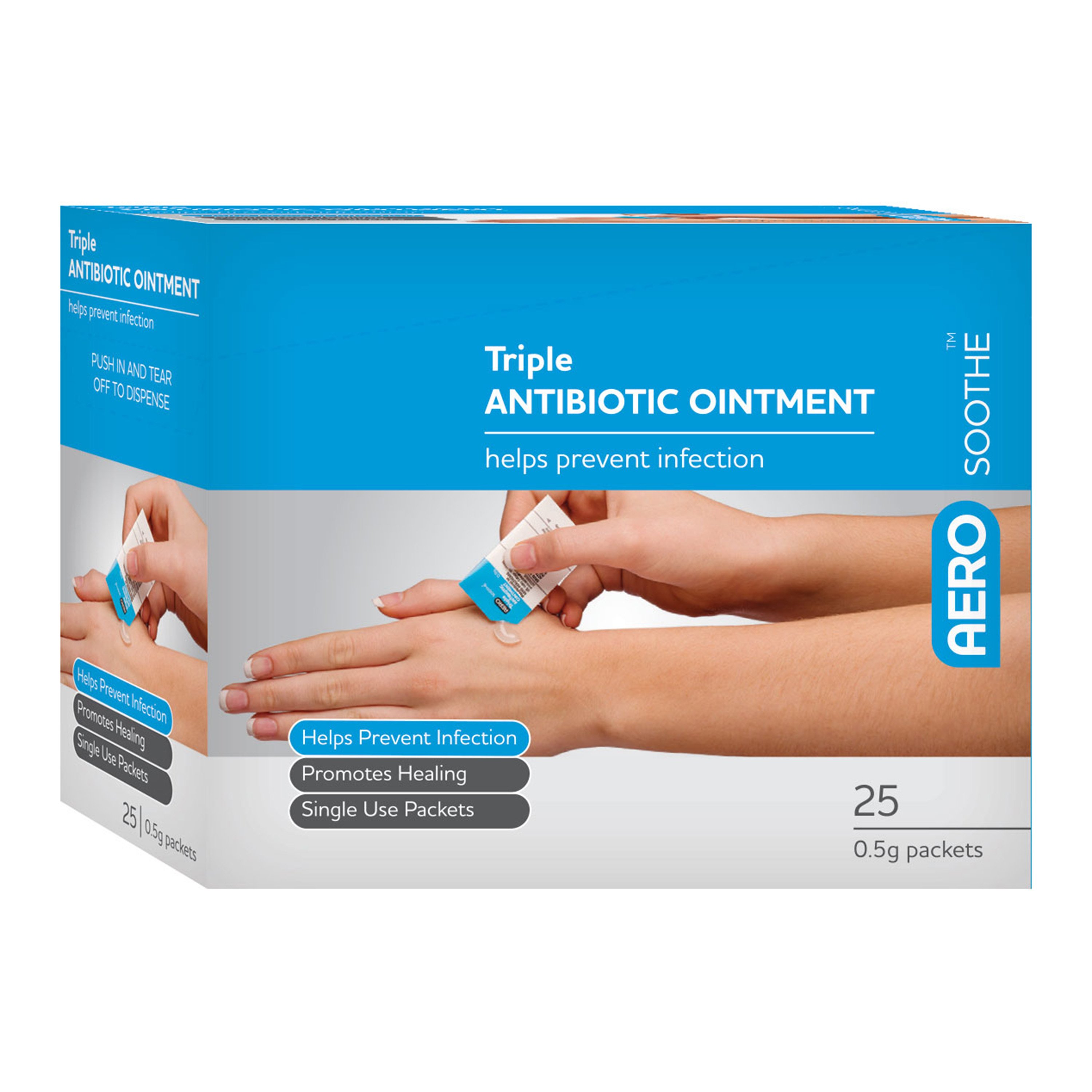 AERO Healthcare AeroSoothe™ Triple Antibiotic Packet - Pack of 25
