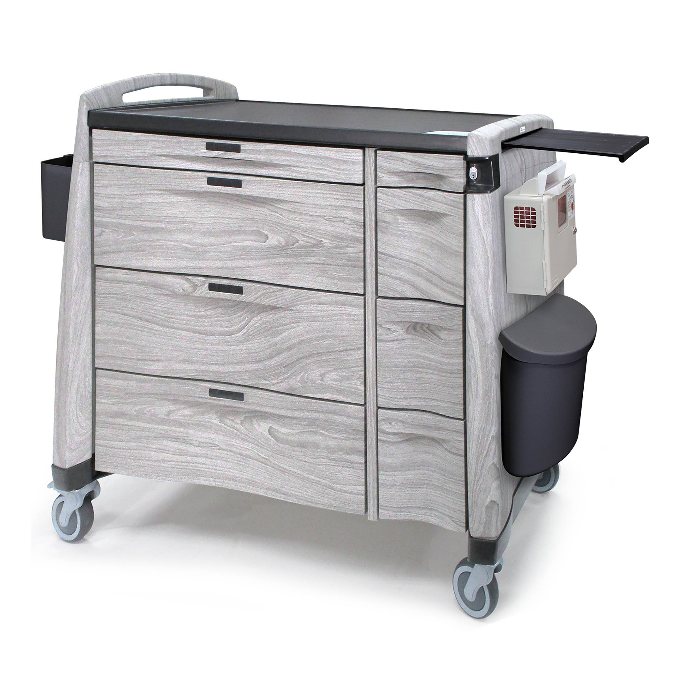 Capsa Quickship Avalo Woodblend PCXL Punch Card Medication Cart