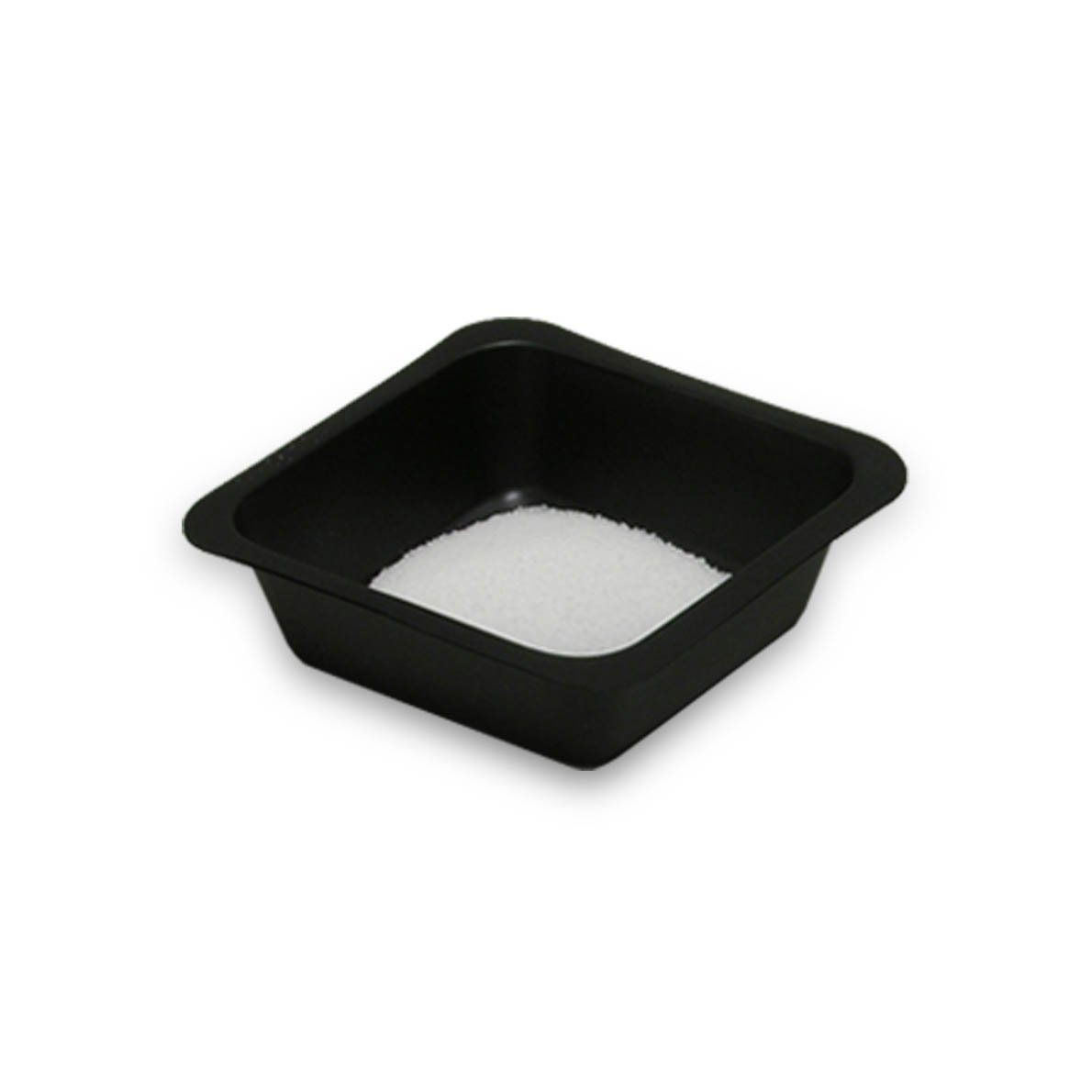100mL Black Antistatic Polystyrene Square Weigh Boat (500/Pack)
